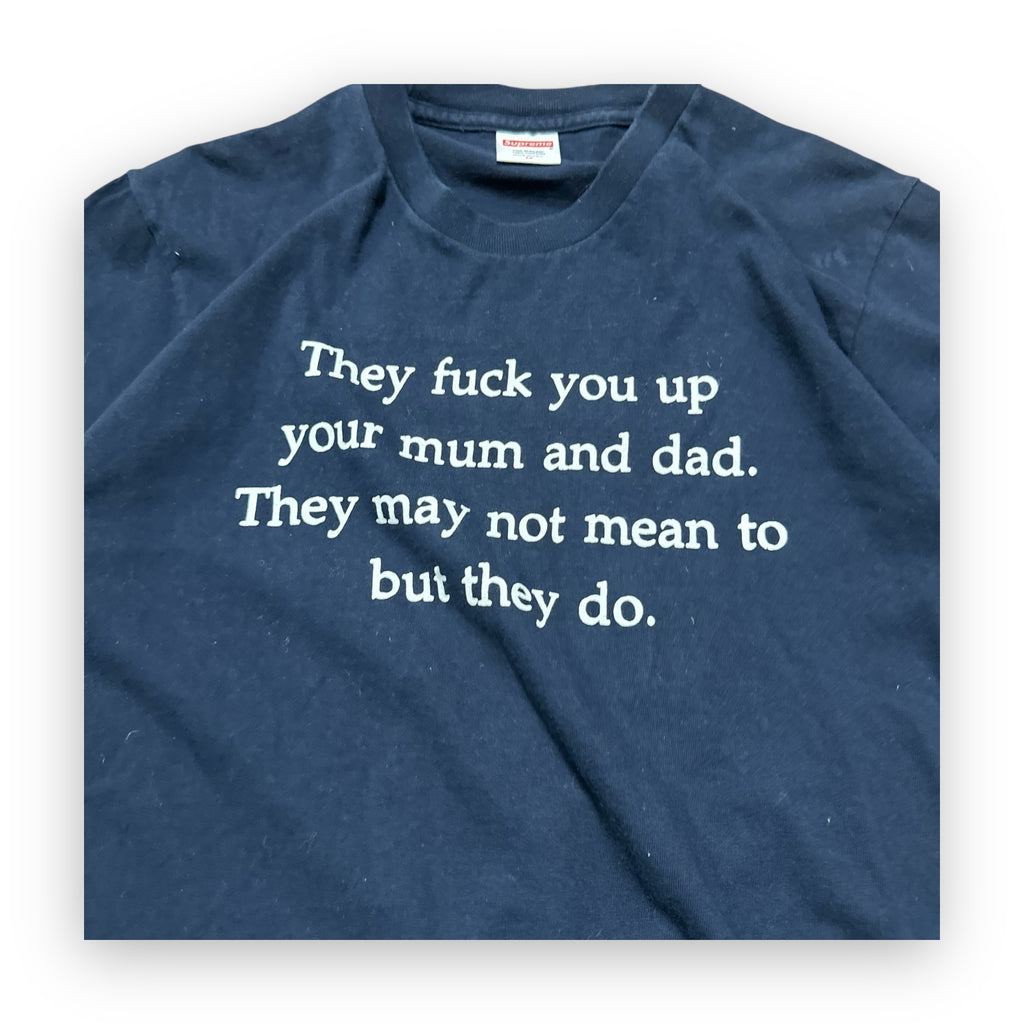 Tee Supreme They Fuck You Up Navy FW16