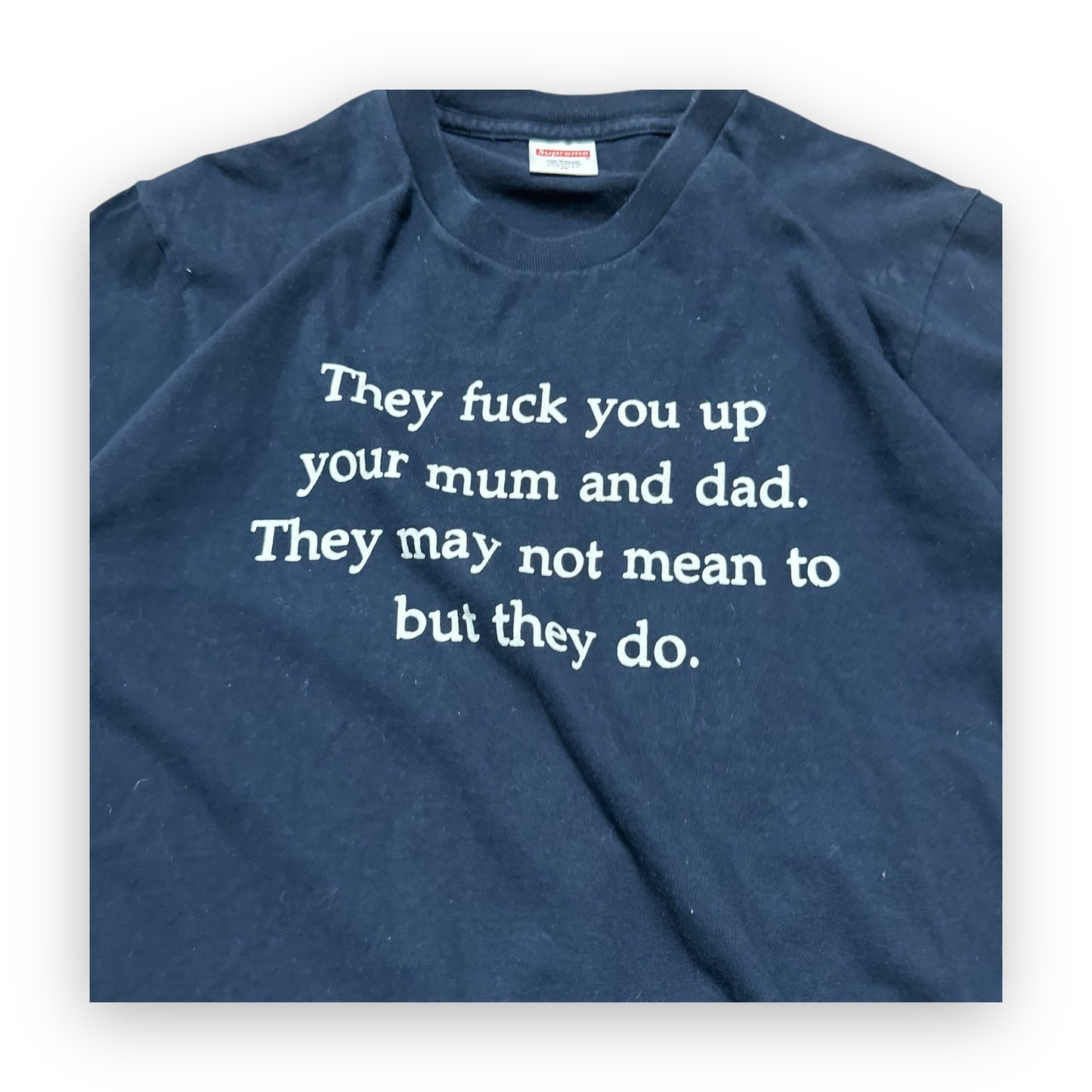 Tee Supreme They Fuck You Up Navy FW16 (M)
