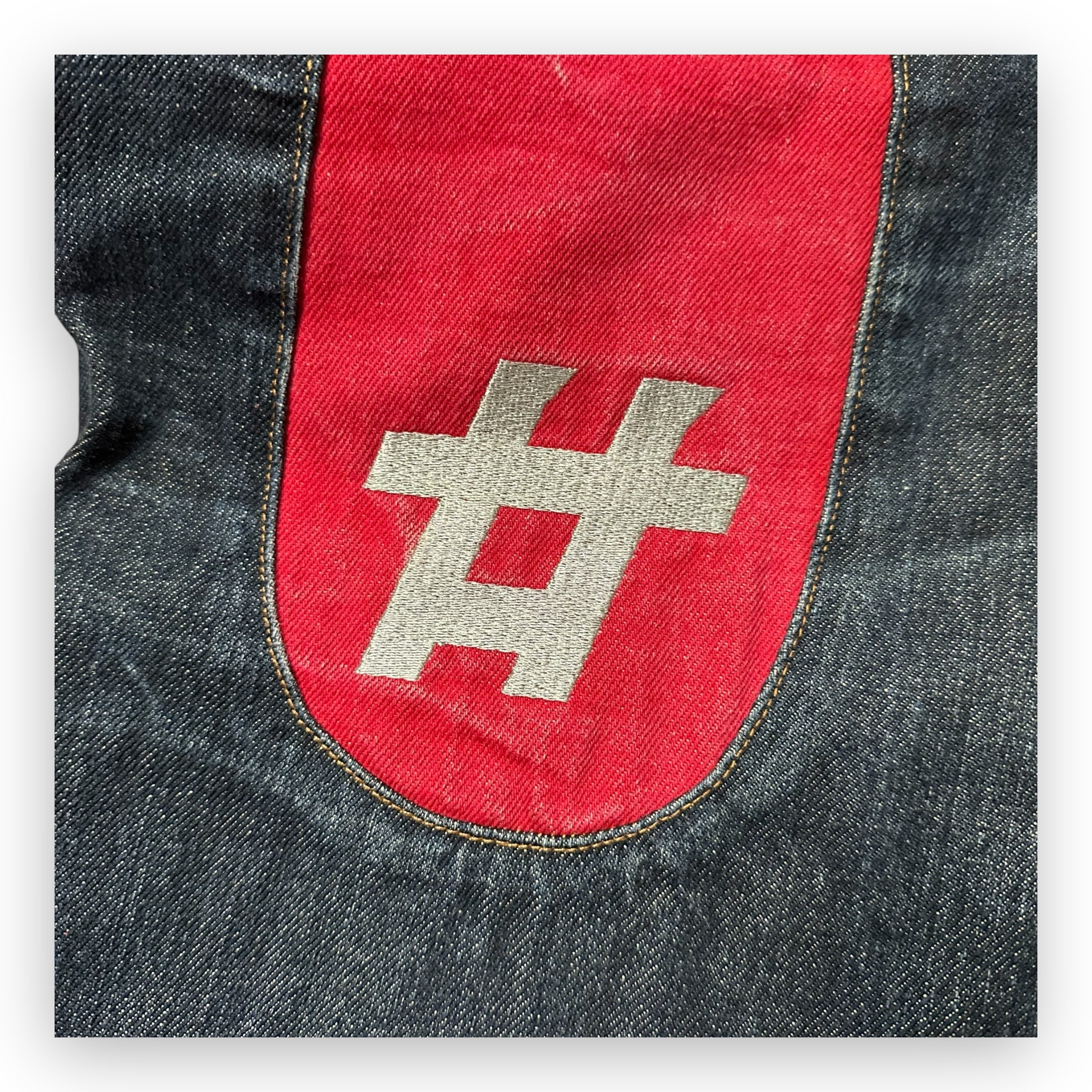 Jeans Evisu Daicock 20th anny special embroidery Lot 2000 Red