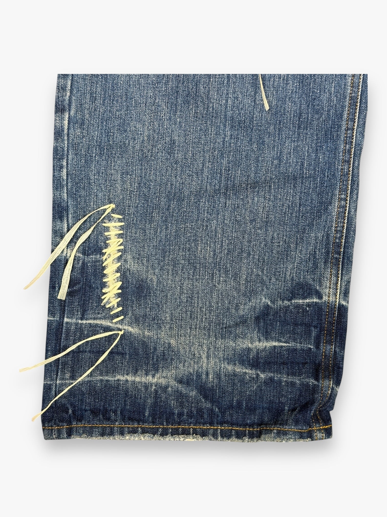 Jeans Jacquemus « Le Raphia » Destressed Ropes Faded