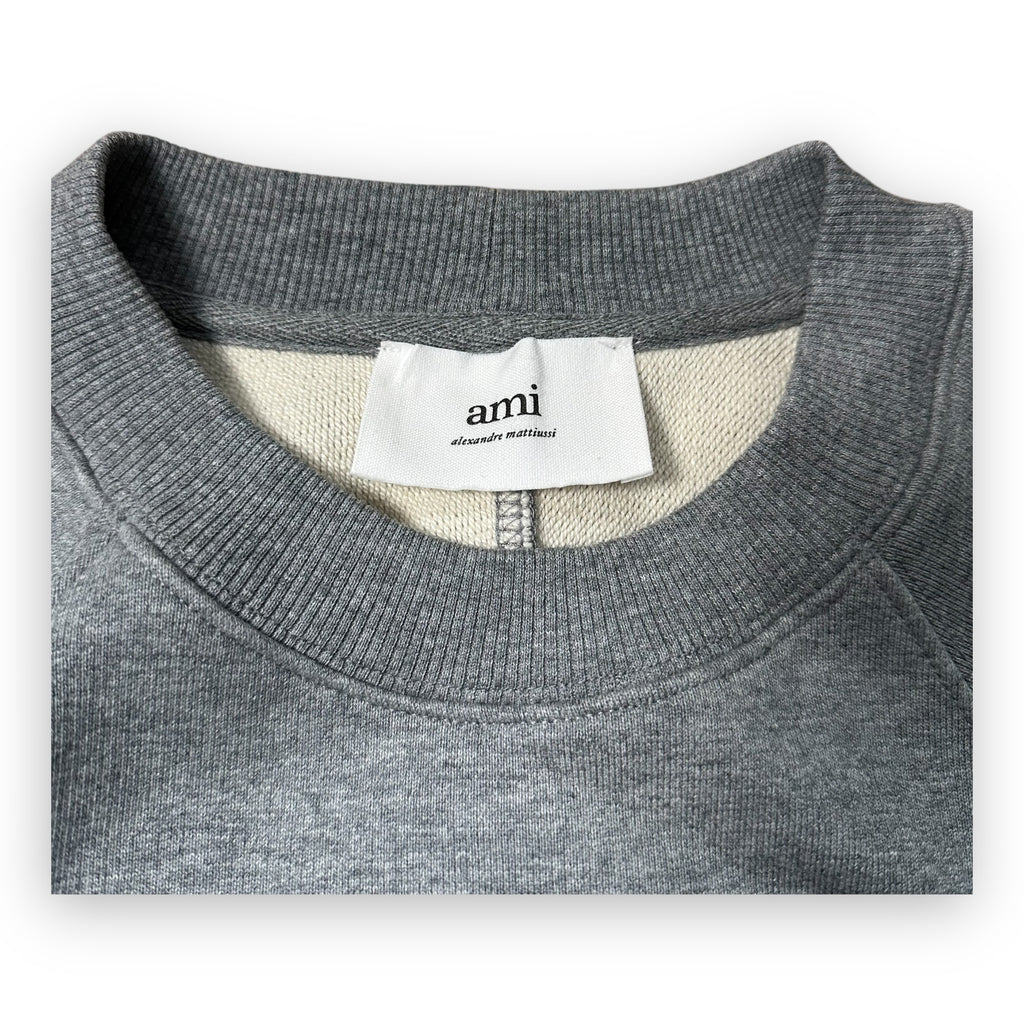 Sweatshirt Crewneck Ami Paris Grey