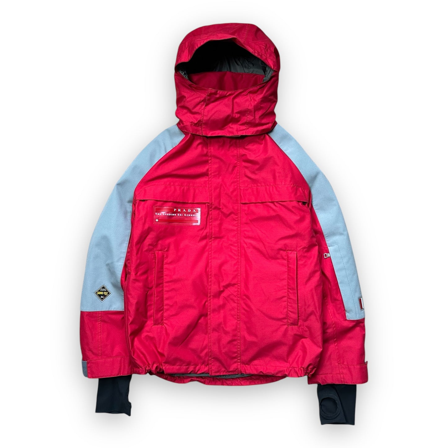 Jacket Prada Sport Gore-Tex Ski Red Grey vintage (M)