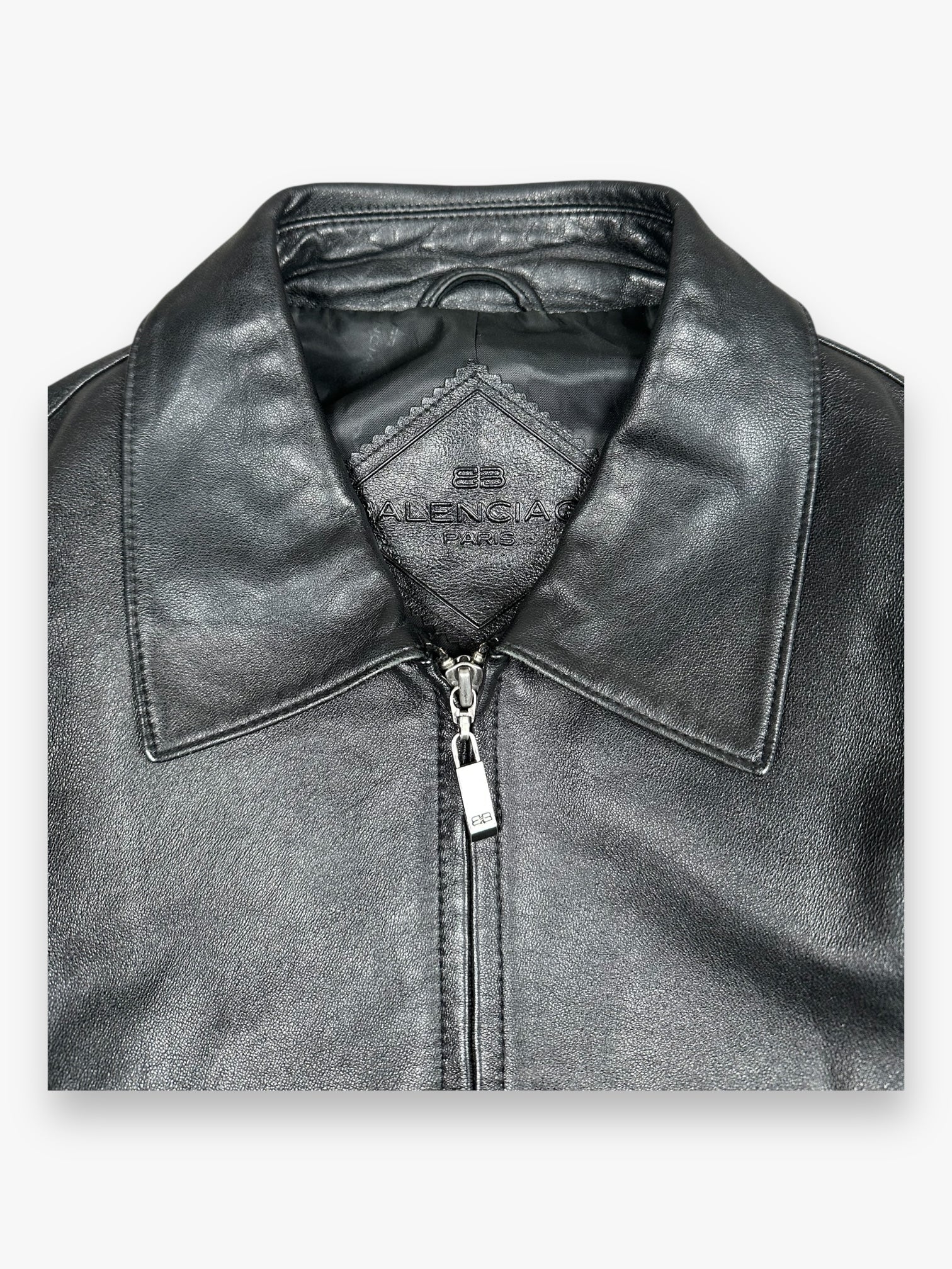 Balenciaga Leather Jacket Black AW1997