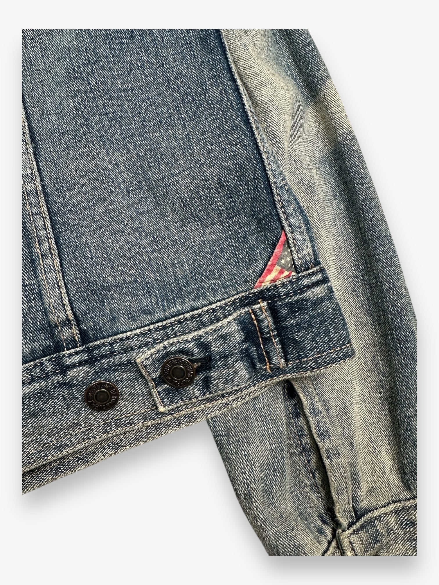 Ralph Lauren Denim & Supply Faded Denim Jacket Eagle USA