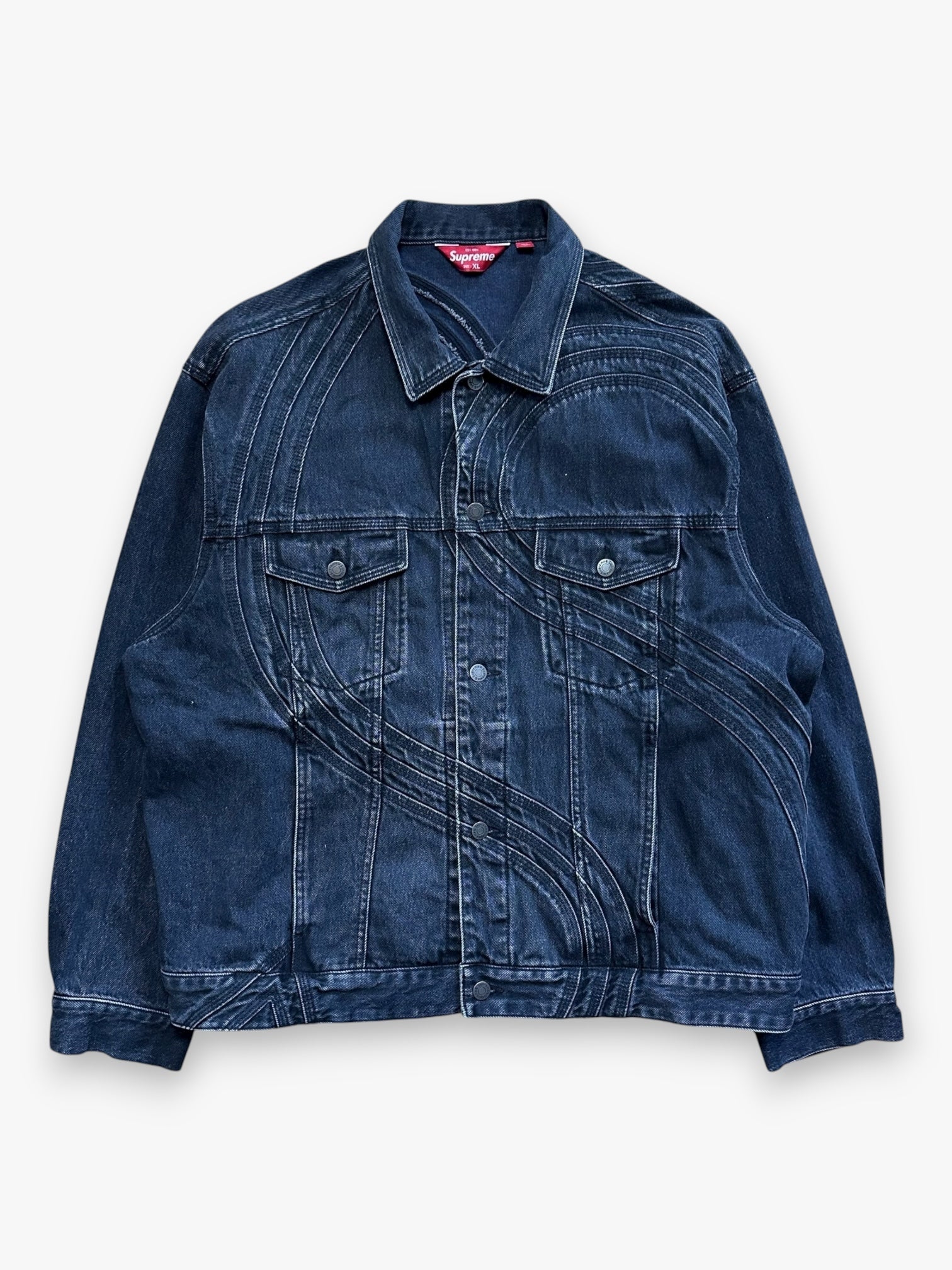 Jacket Supreme Denim S Logo Black SS24
