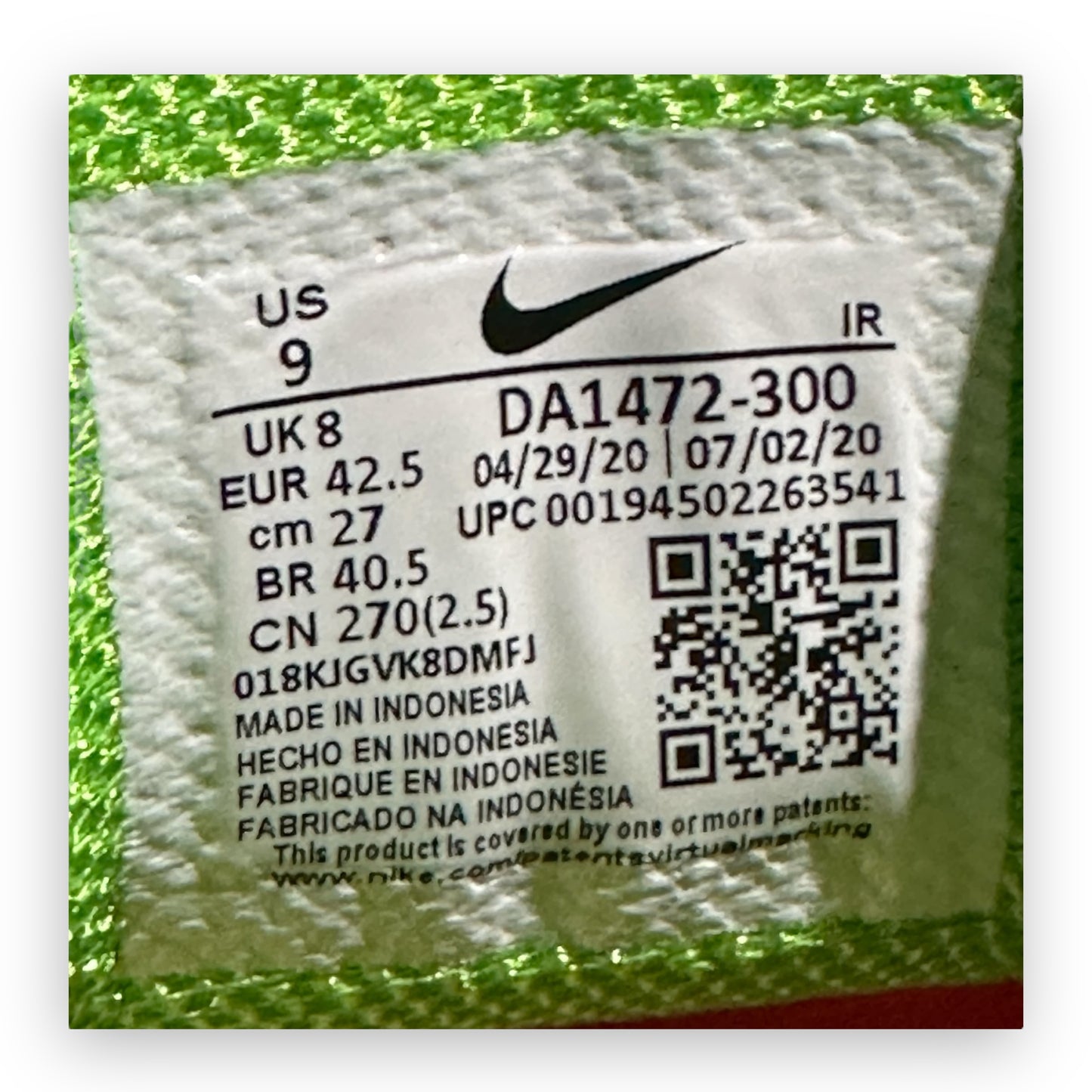 EU42.5 - US9 - UK8 • Air Max Plus TN Supreme Green