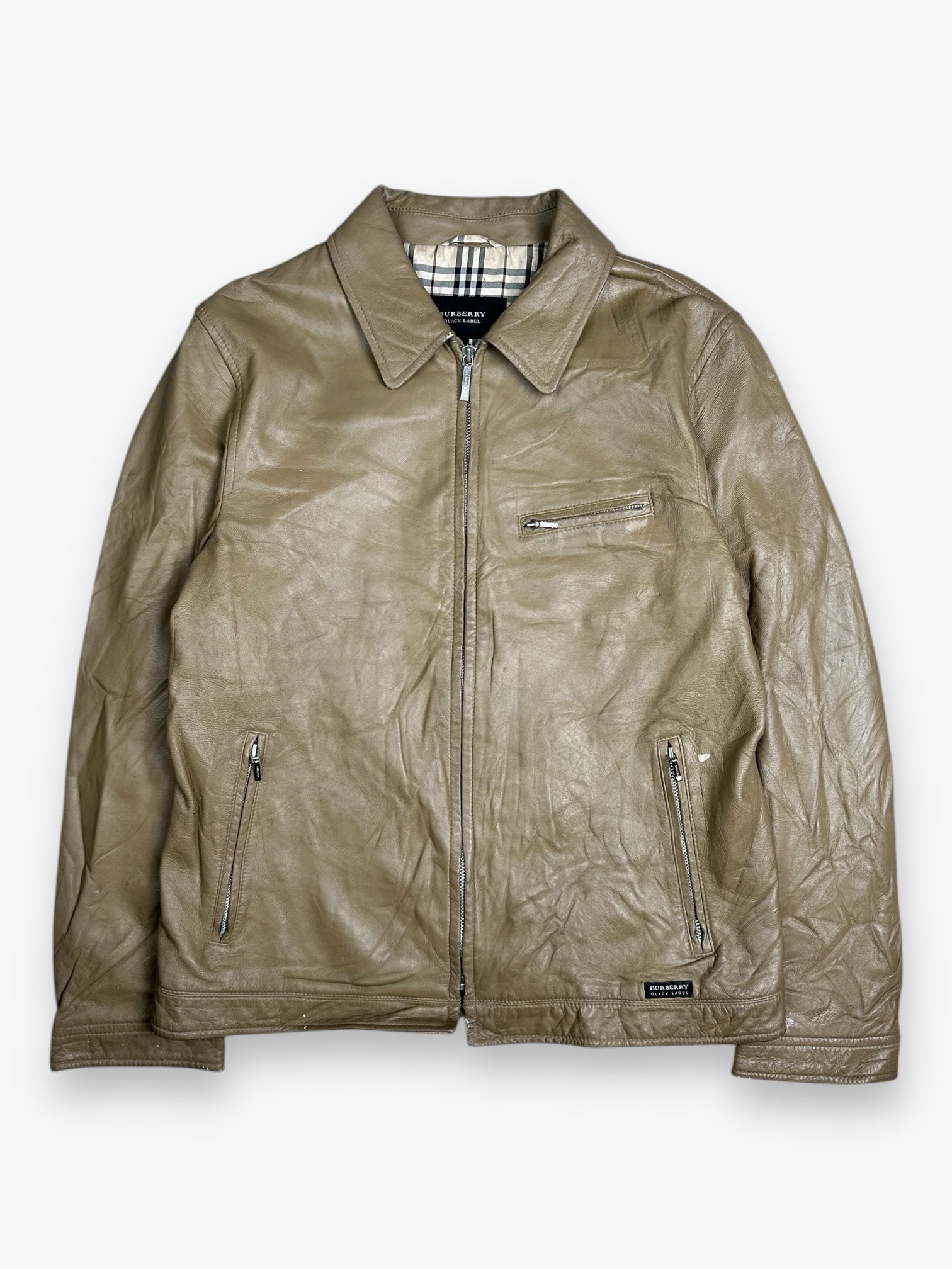 Burberry Black Label vintage Japanese Leather Jacket