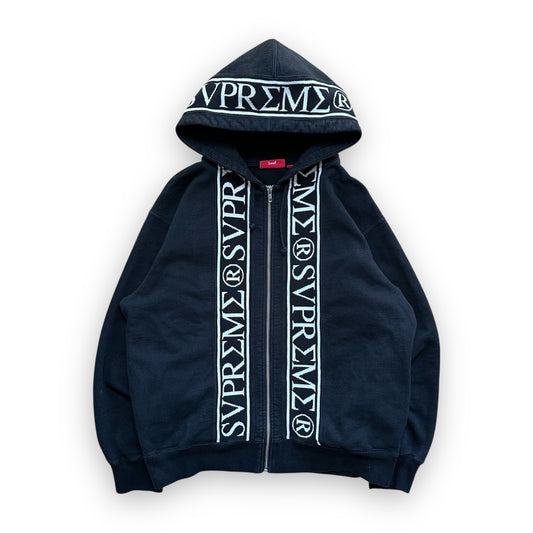 Sweatshirt Hoodie Zip Supreme Roman Black SS23 (S)