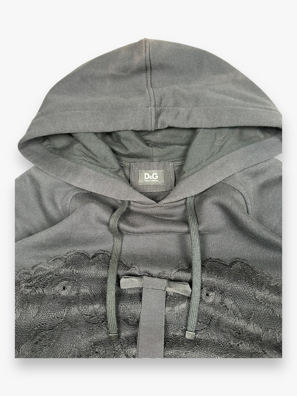 Sweatshirt Hoodie Dolce &amp; Gabbana Lace Black