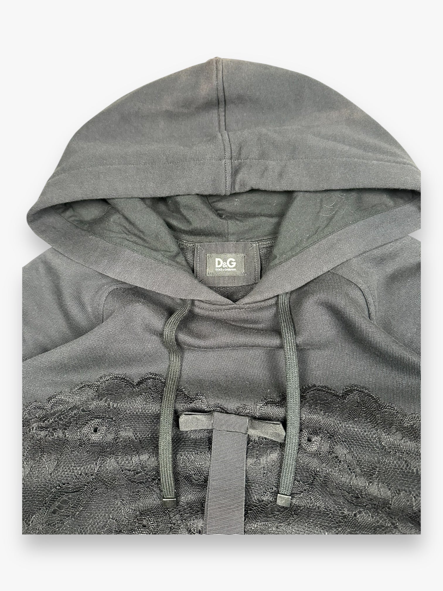 Sweatshirt Hoodie Dolce &amp; Gabbana Lace Black