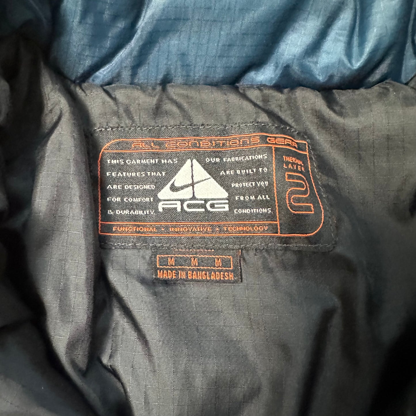 Puffer Jacket Nike ACG Blue vintage (M)