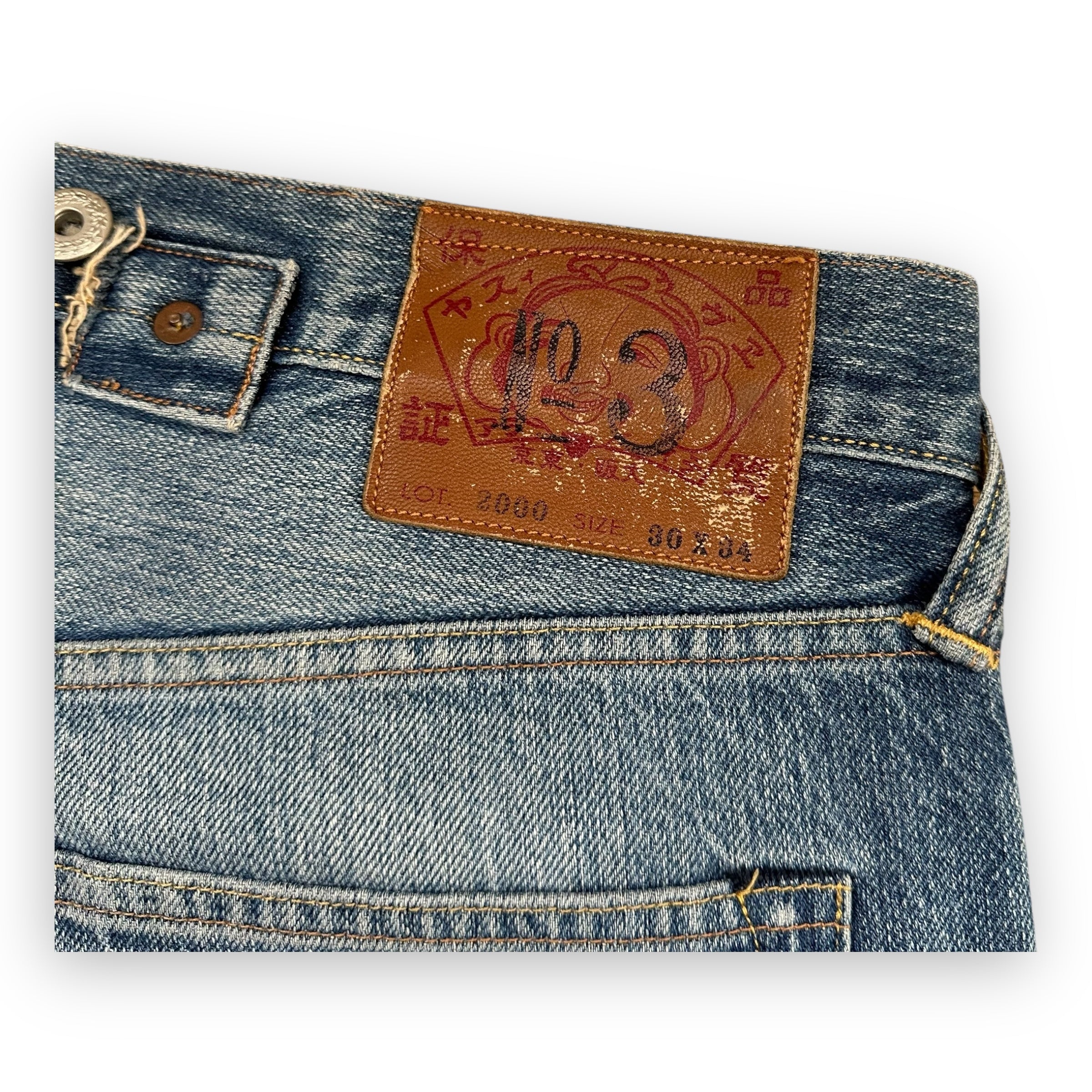 Jeans Evisu Daicock Lot 2000 Red