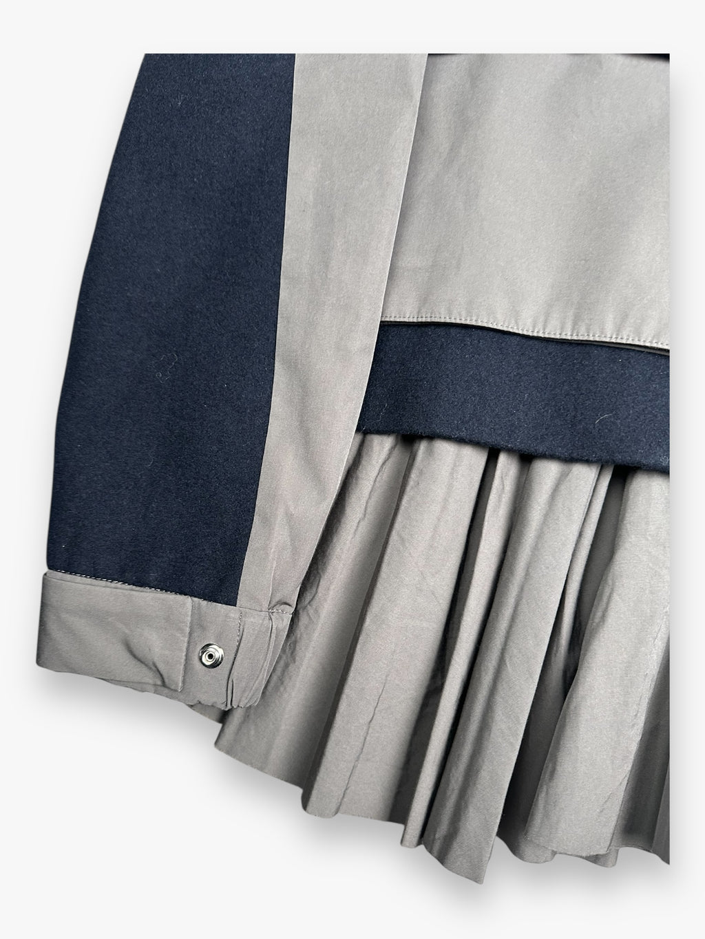 Sacai Matte Taffeta Pleat Jacket SS23