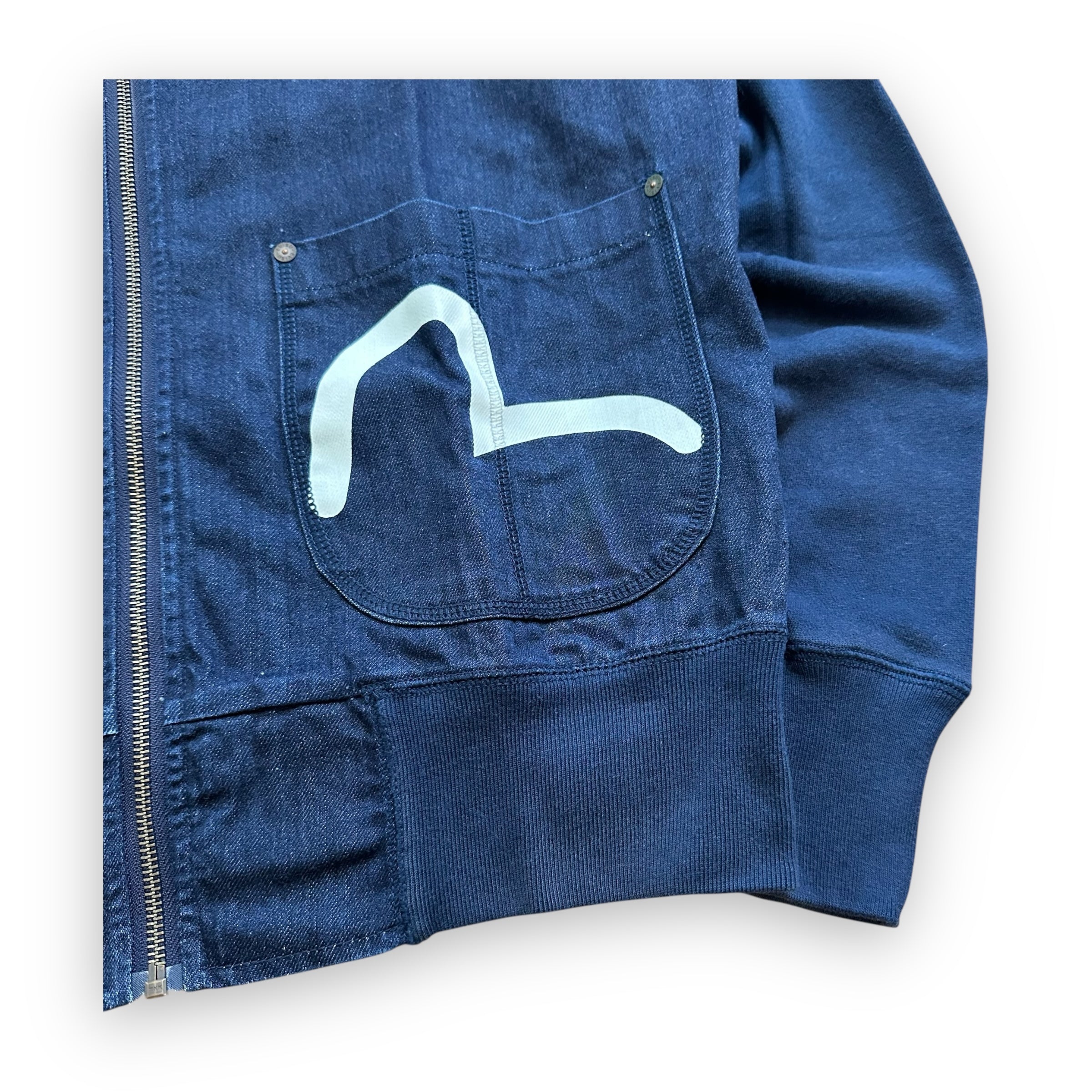 Jacket Evisu Genes Hooded Denim