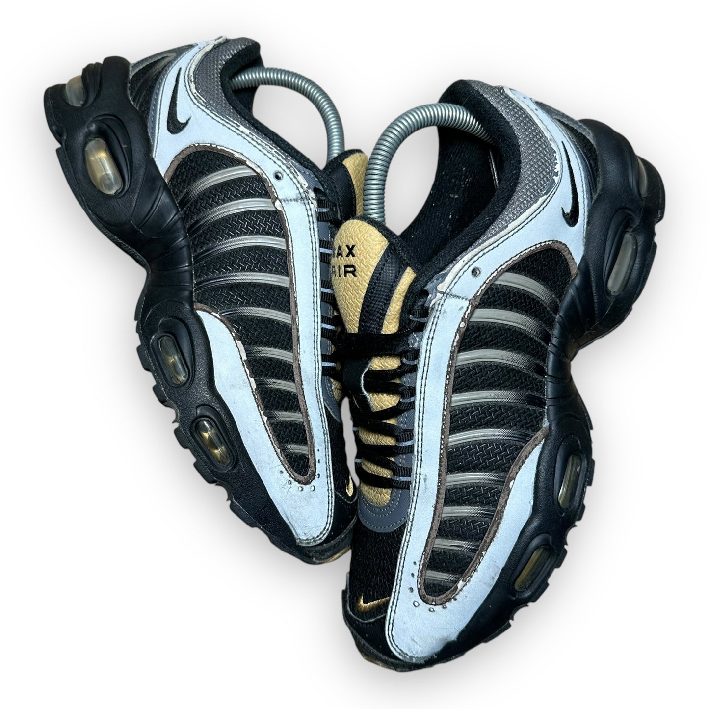 EU41 - US8 - UK7 • Air Max Tailwind 4 Black Pewter Metallic Gold