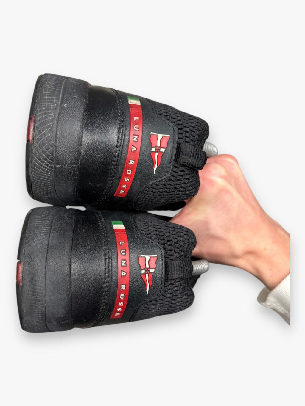 Prada Luna Rossa Black Leather