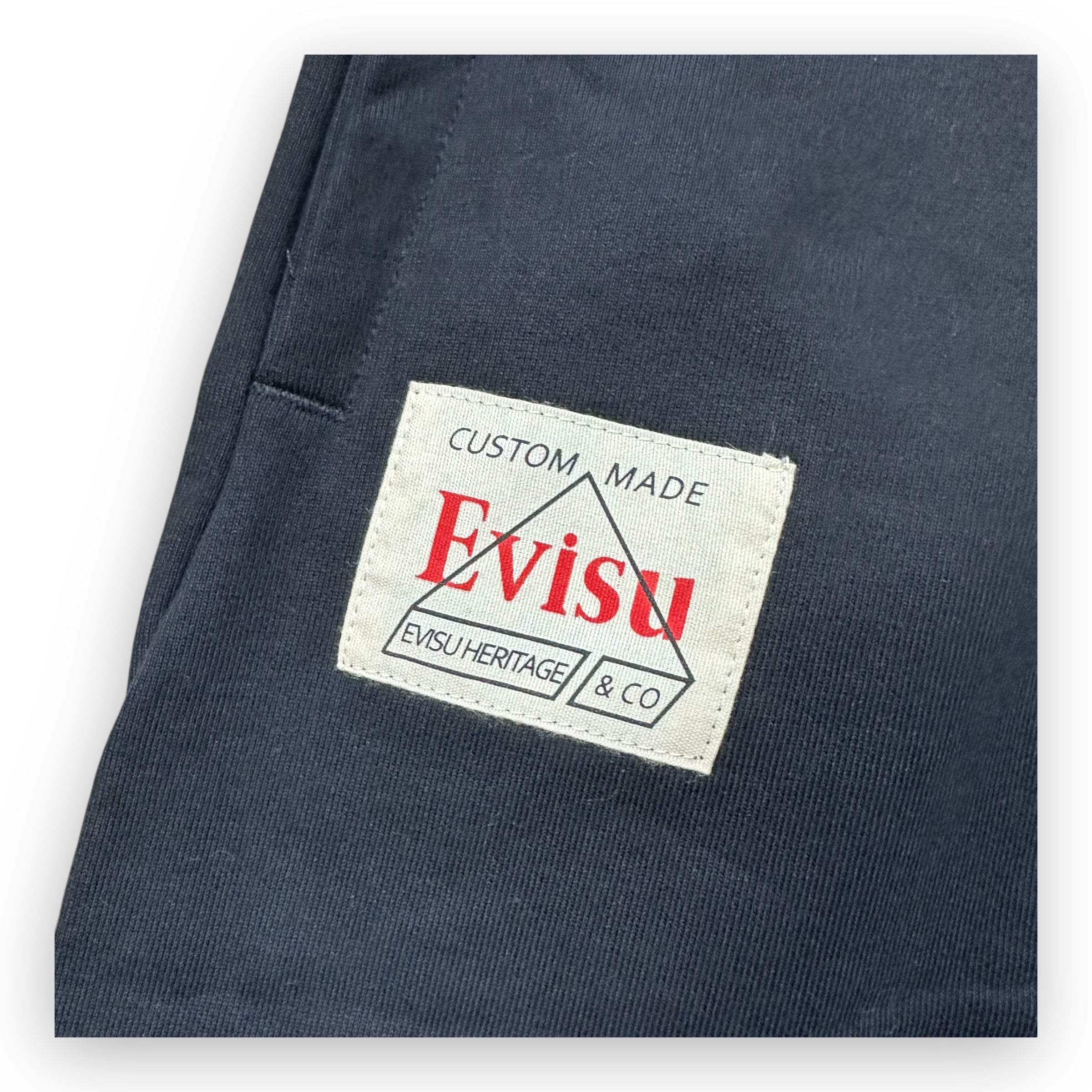 Short Evisu Daicock White Embroidery