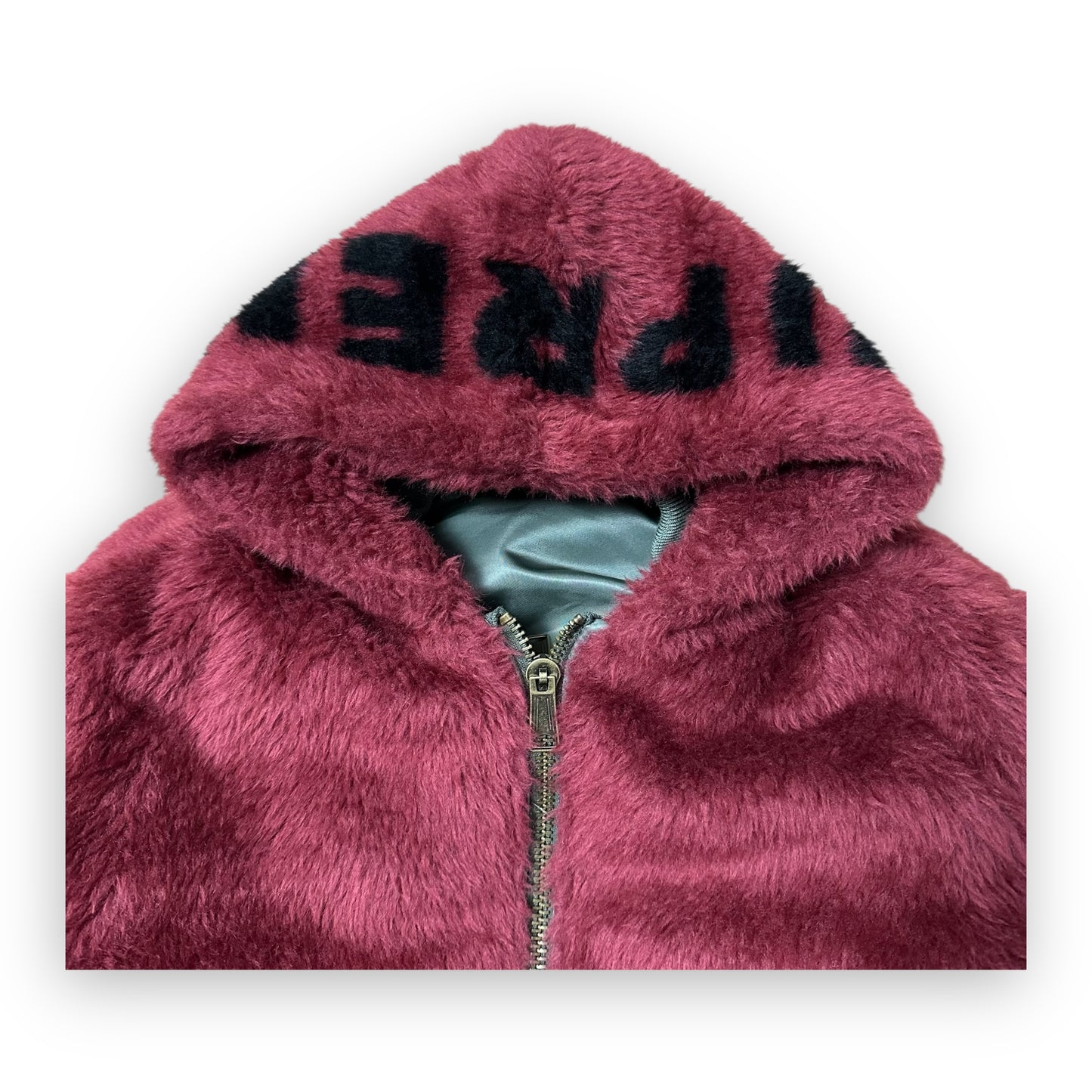 Jacket Supreme Reversible Bomber Faux Fur MA-1 Olive FW22 (M)