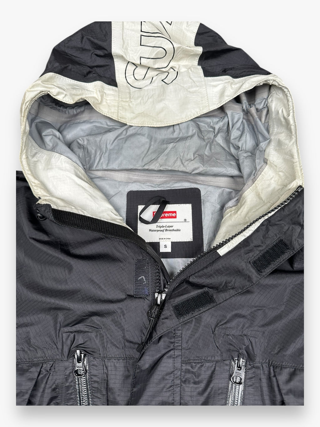 Supreme Taped Seam Rain Jacket Black SS19