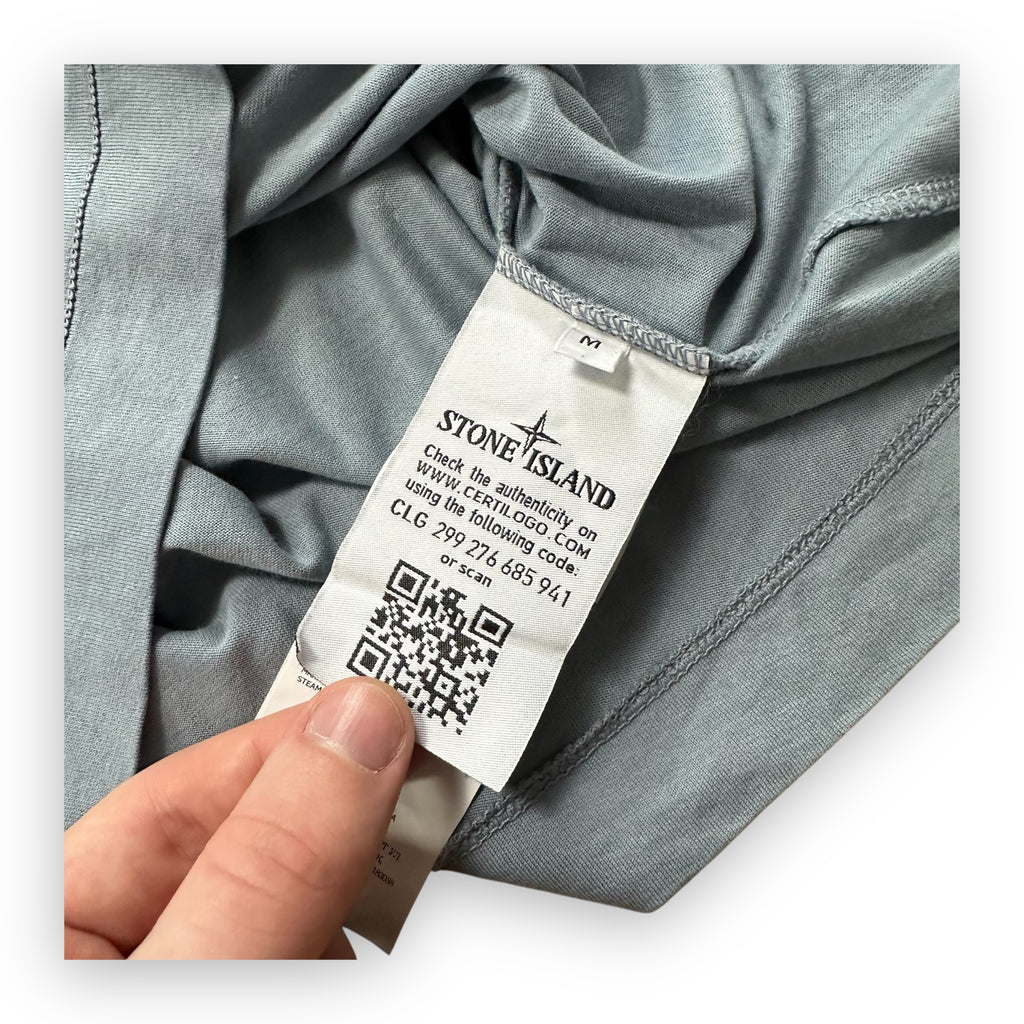 Polo Stone Island Grey Blue