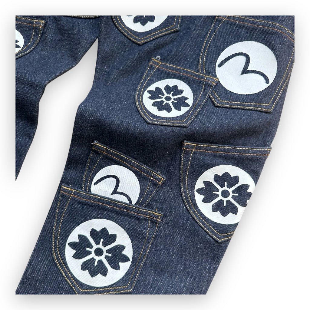 Jeans Evisu Multipocket Seagull White