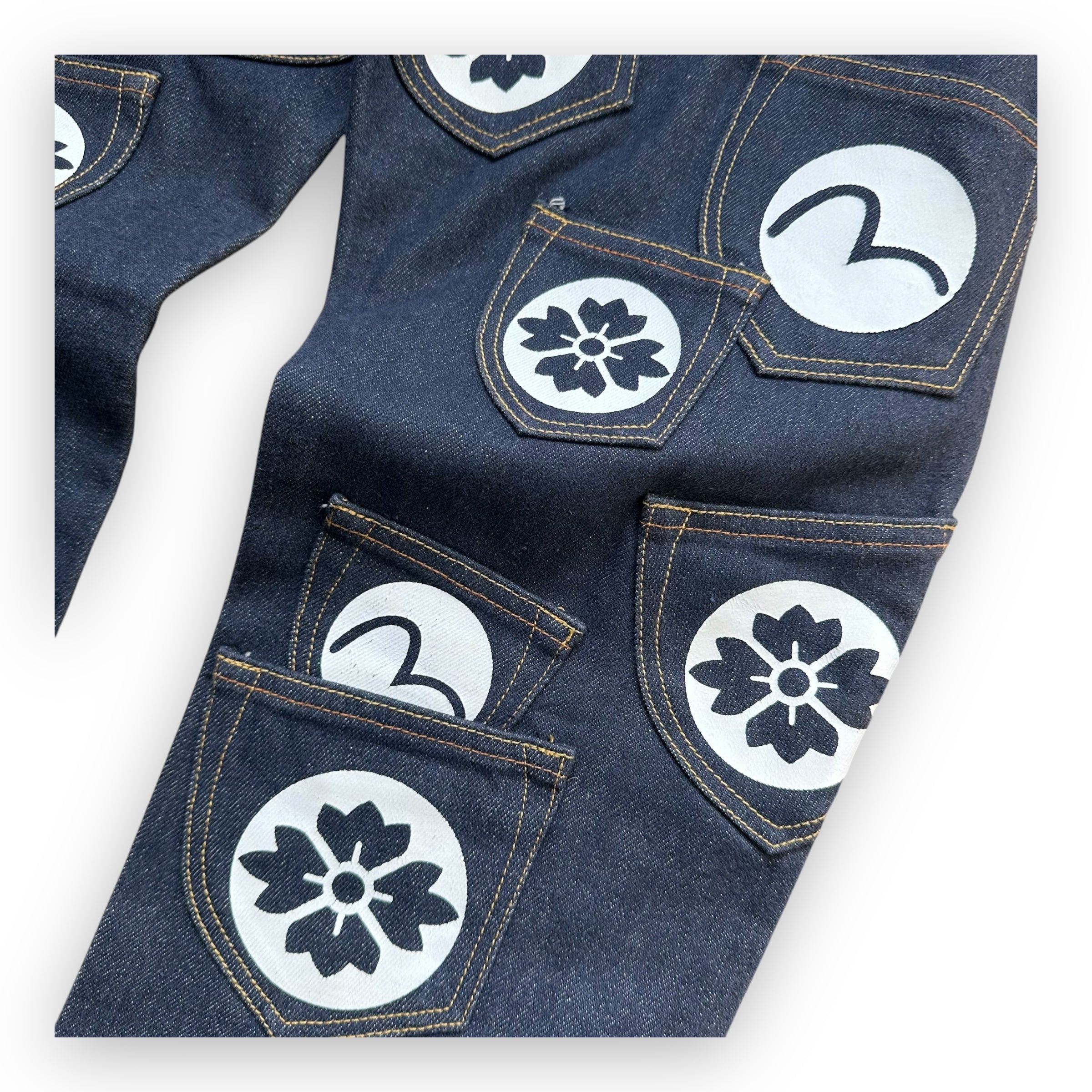 Jeans Evisu Multipocket Seagull White