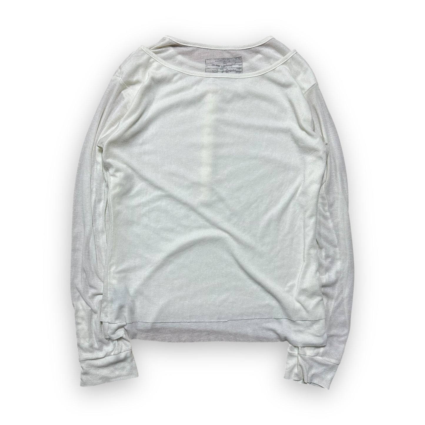 Tee Longsleeve No Faith Studios Double Collar White (L)