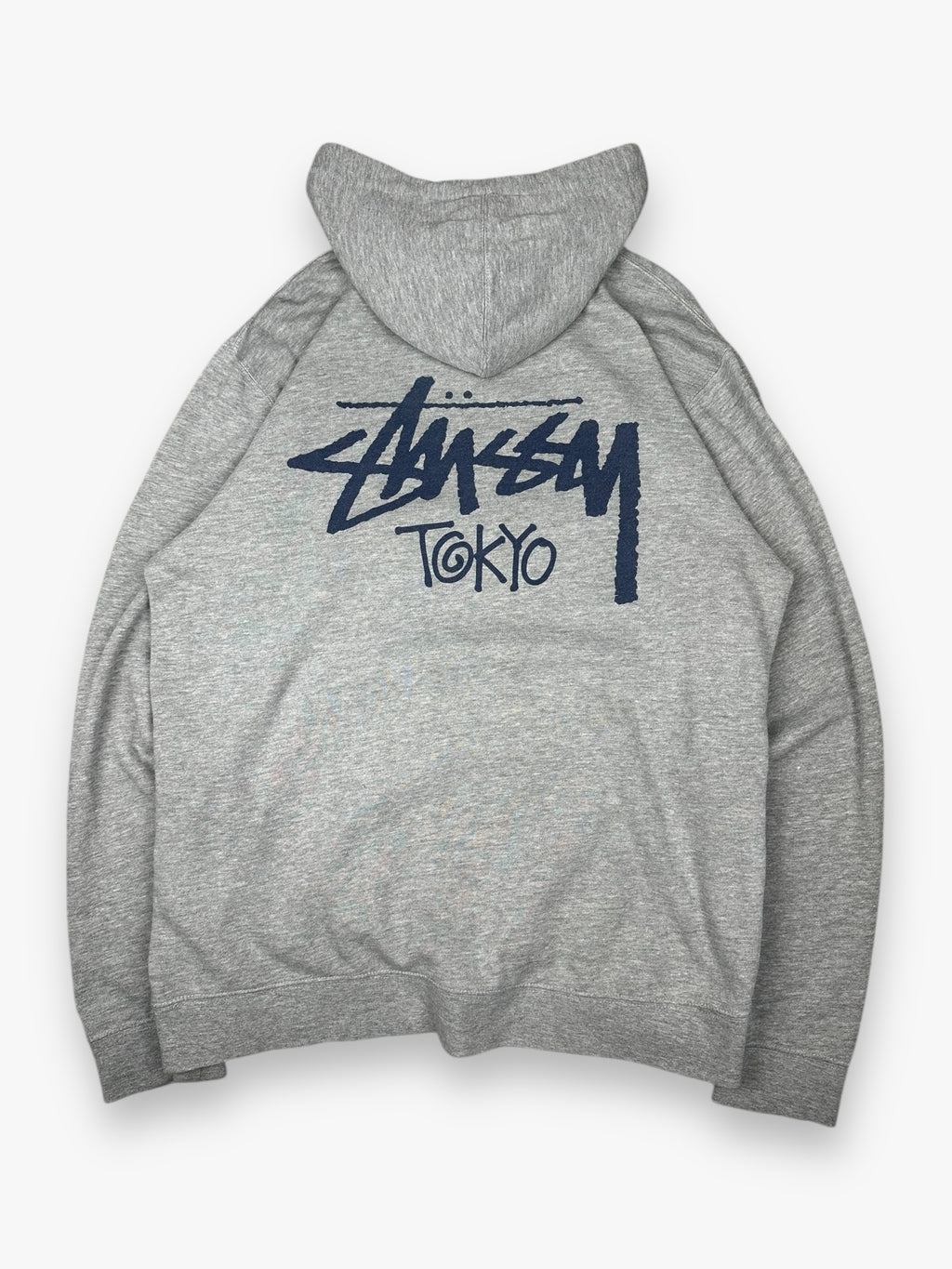 Sweatshirt Hoodie Stussy Tokyo Grey Navy vintage
