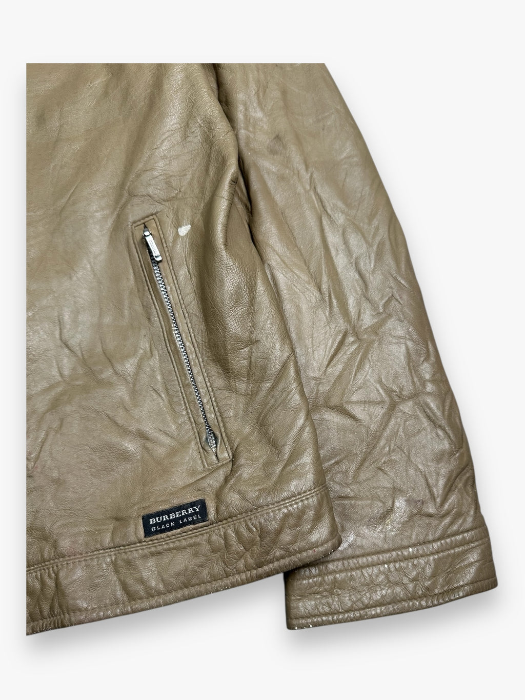 Burberry Black Label vintage Japanese Leather Jacket