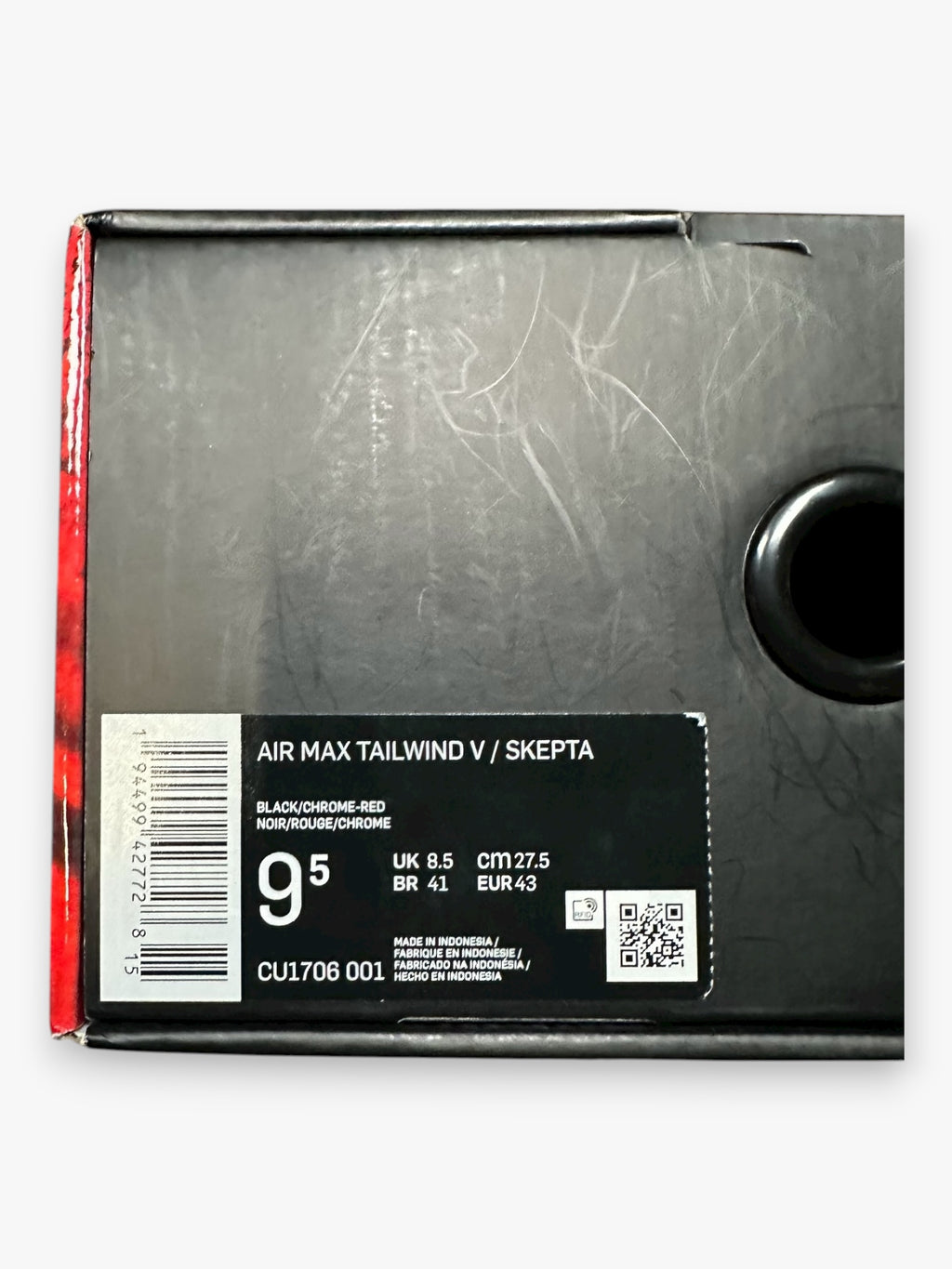 Air Max Tailwind 5 Skepta Bloody Chrome