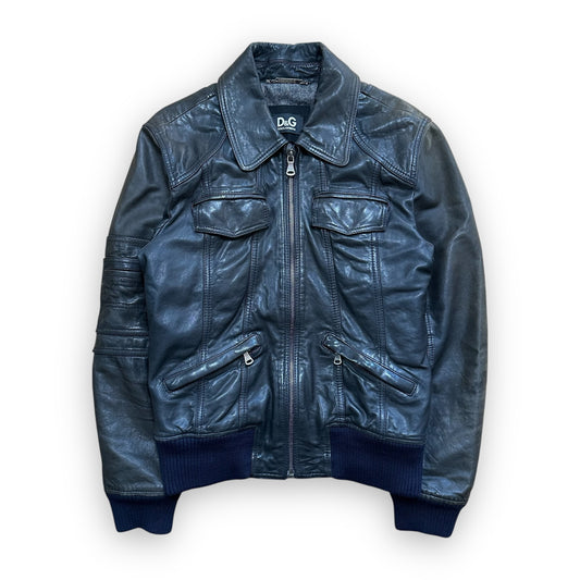 Jacket Dolce & Gabbana Leather Brown vintage (M)