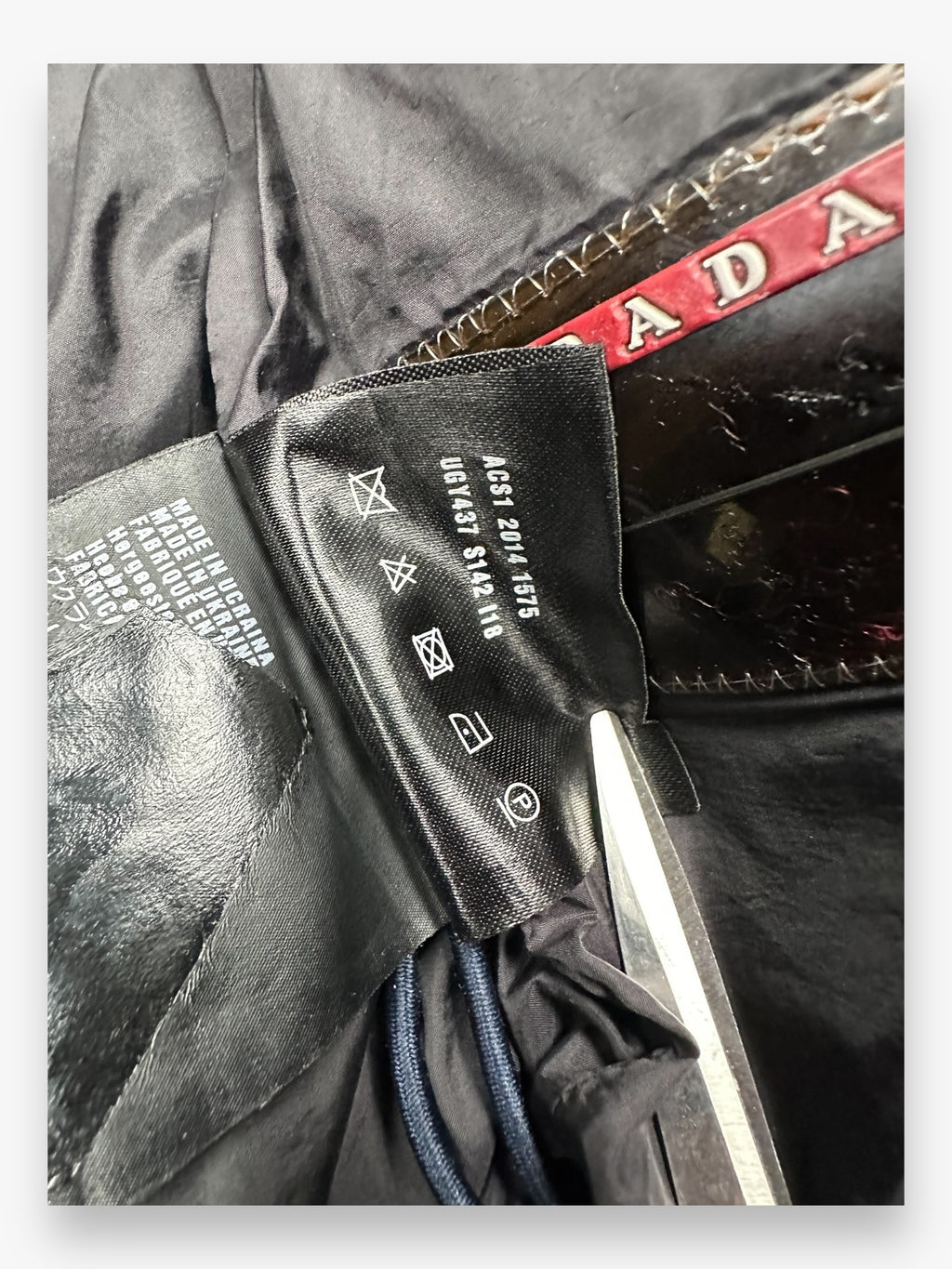 Jacket Prada Nylon Navy AW14