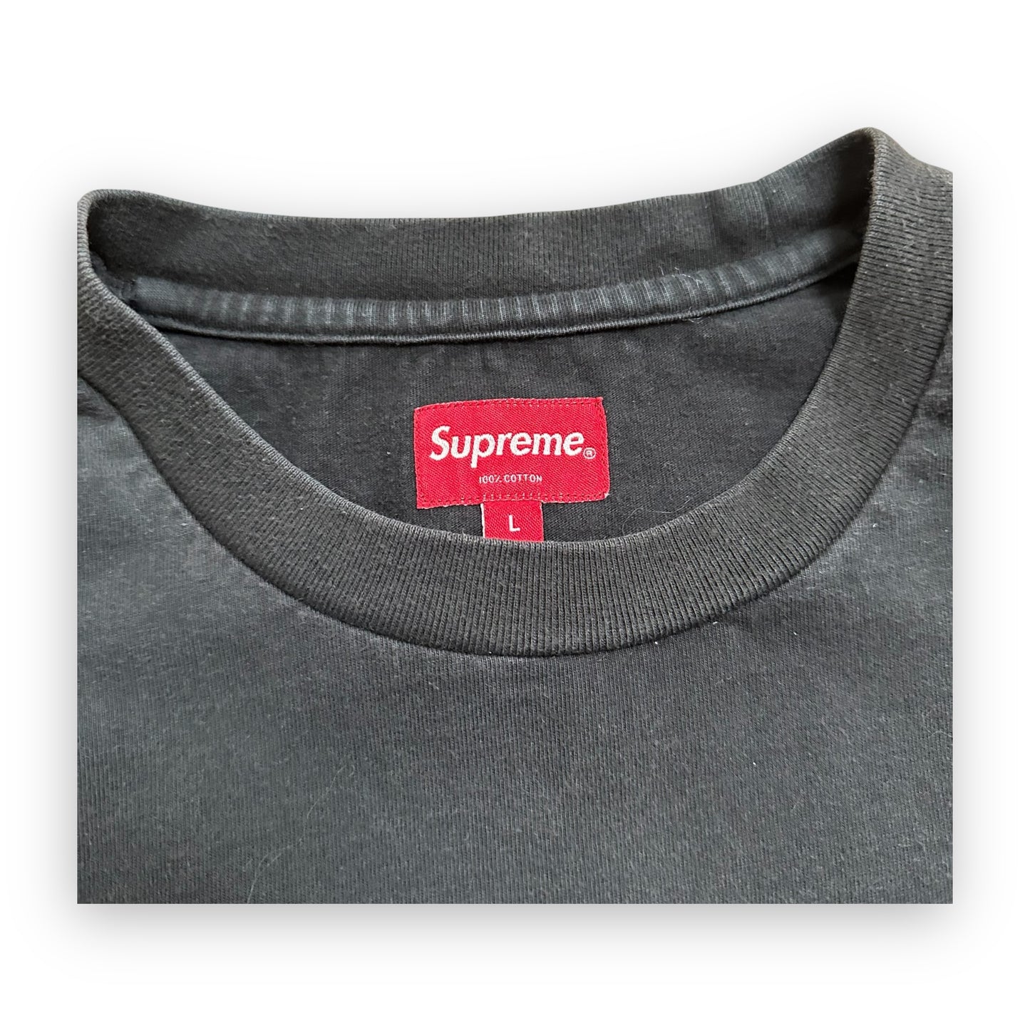 Tee Longsleeve Supreme Chrome Logo Black FW19 (L)