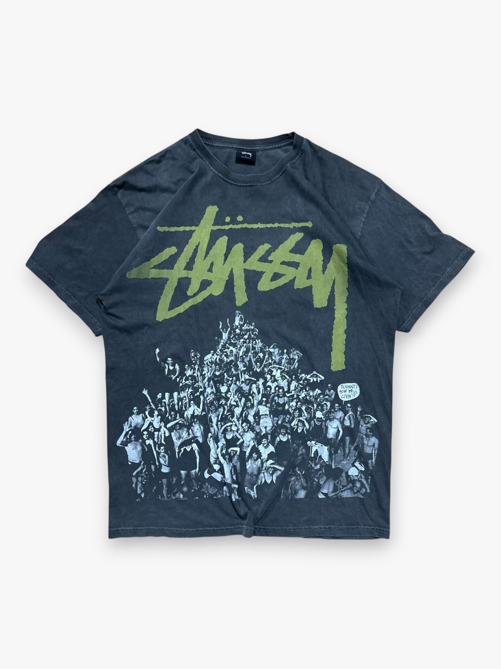 Tee Stussy Manifest Dark Grey vintage