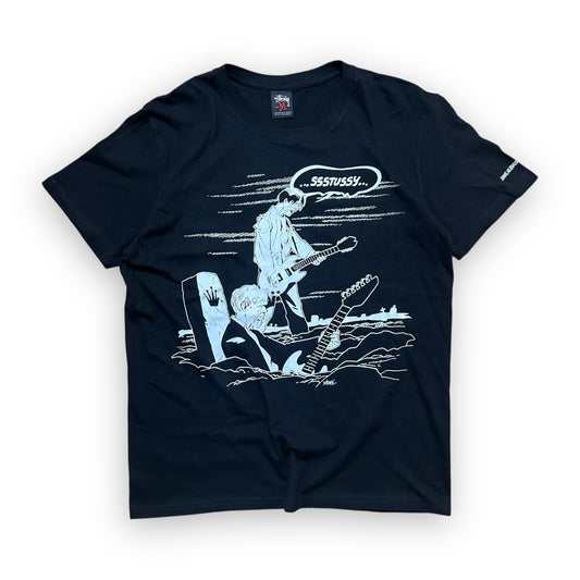 Tee Stussy x Xaime Hernandez Rock Black vintage (M)