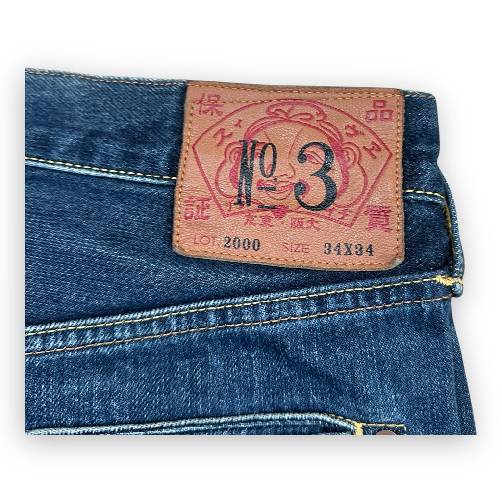 Jeans Evisu Daicock Lot 2000 White