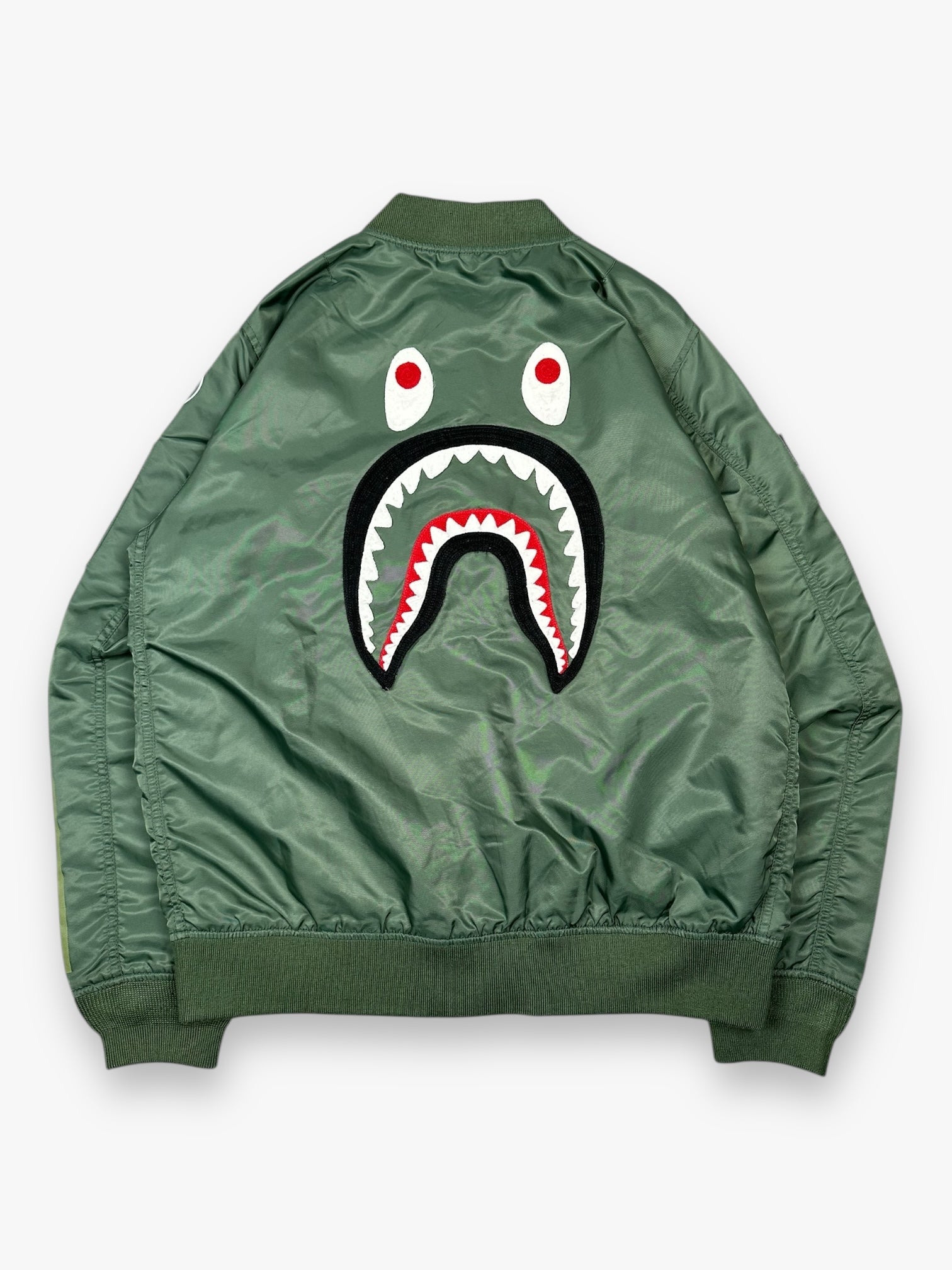 BAPE AM-1 Bomber Jacket Shark Olive