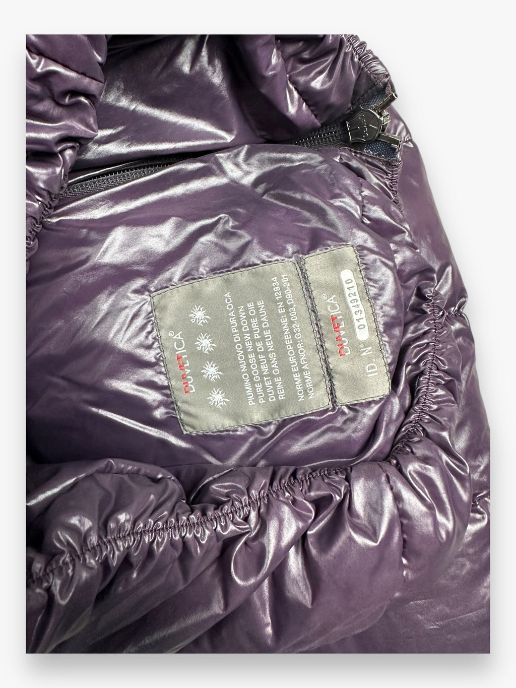 Duvetica Fur Puffer Jacket Purple