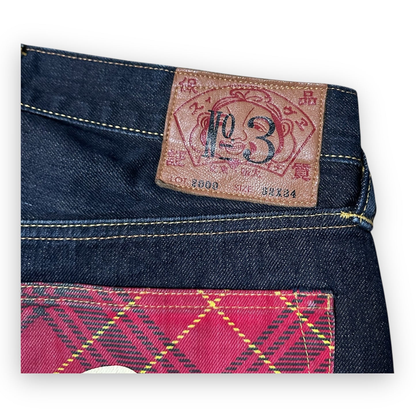 Jeans Evisu Daicock Lot 2000 White/red (M)
