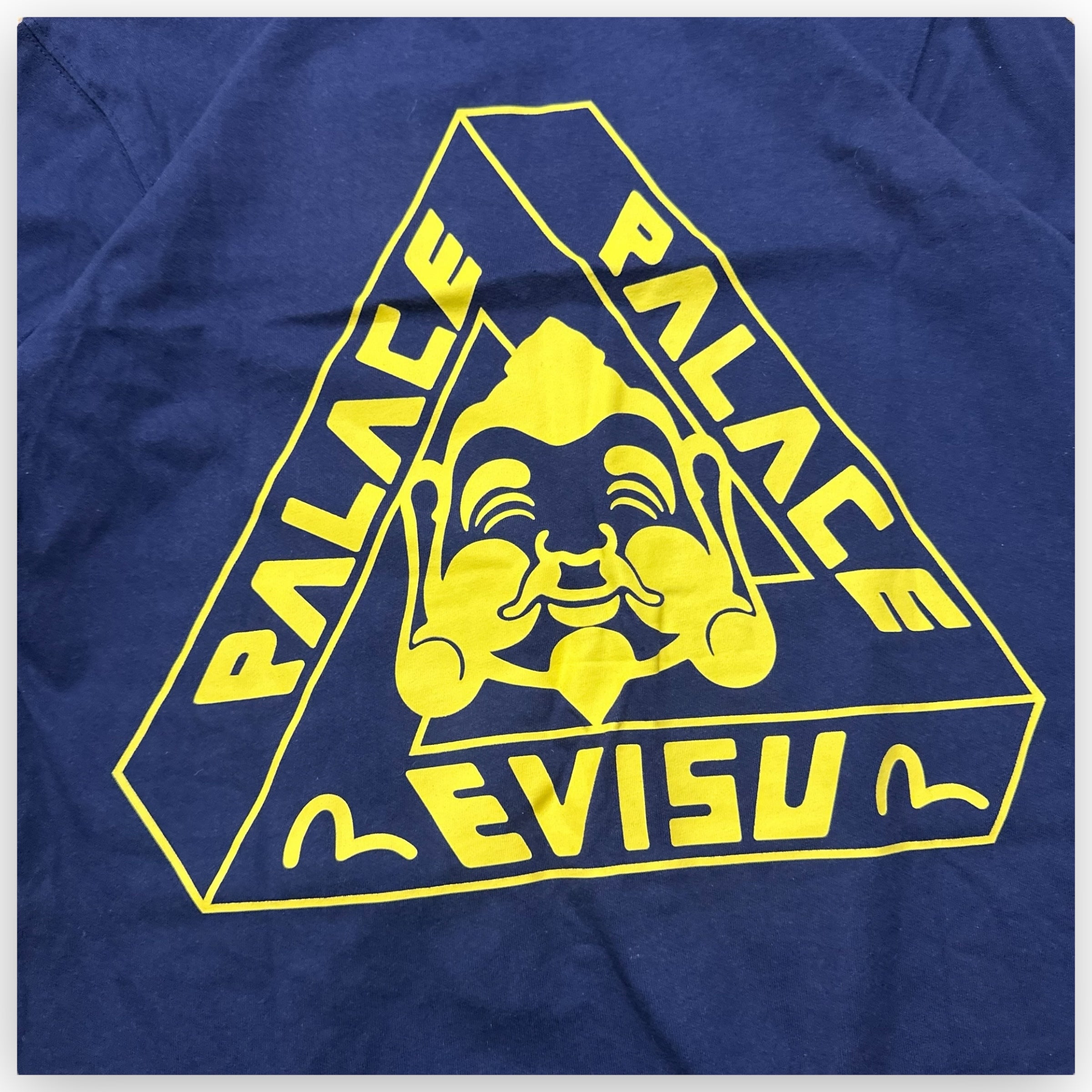 Tee Evisu x Palace Navy/Yellow SS20