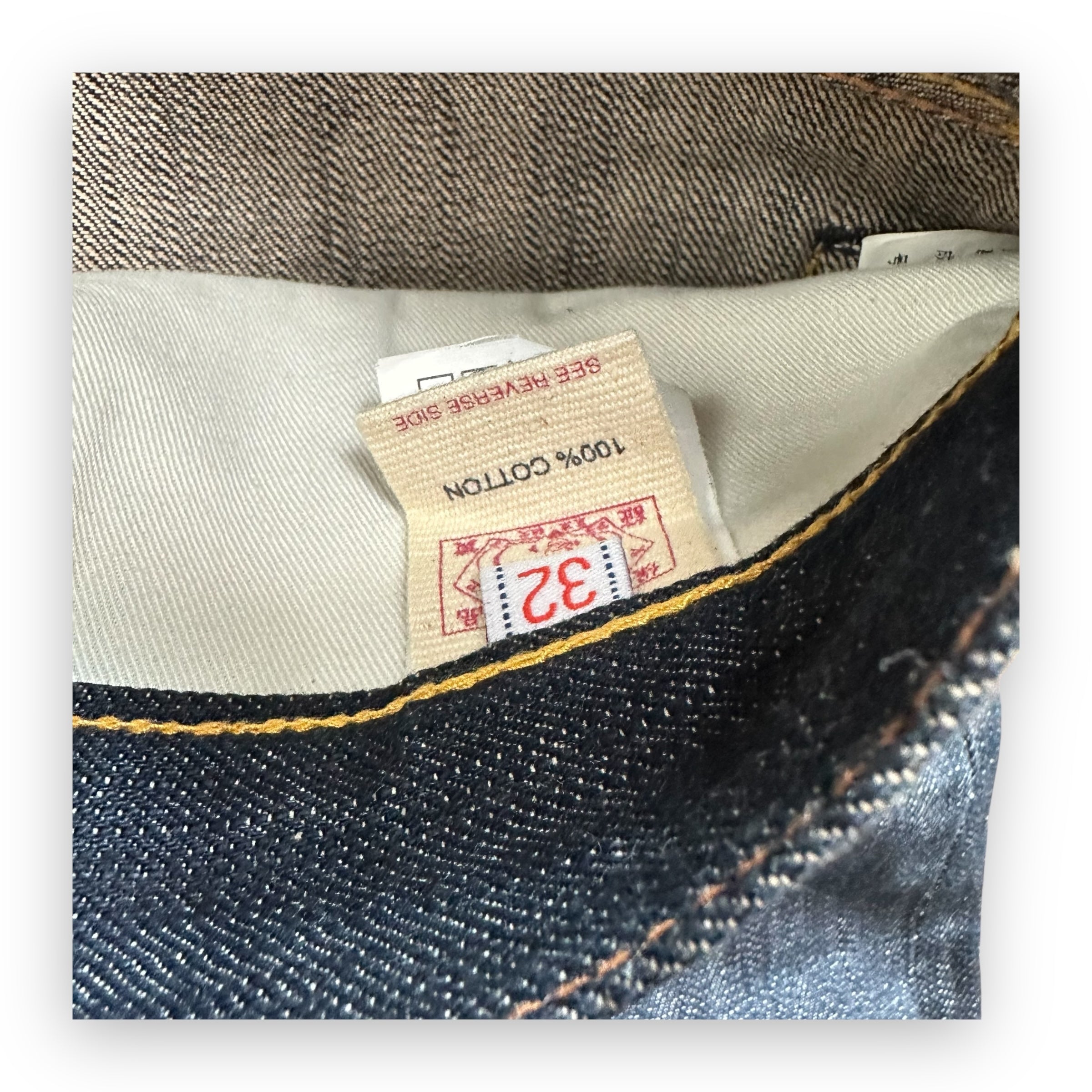 Jeans Evisu Daicock Lot 001 Vintage Silver