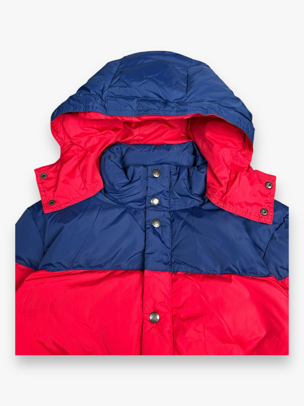 Prada Puffer Jacket Navy Red FW11
