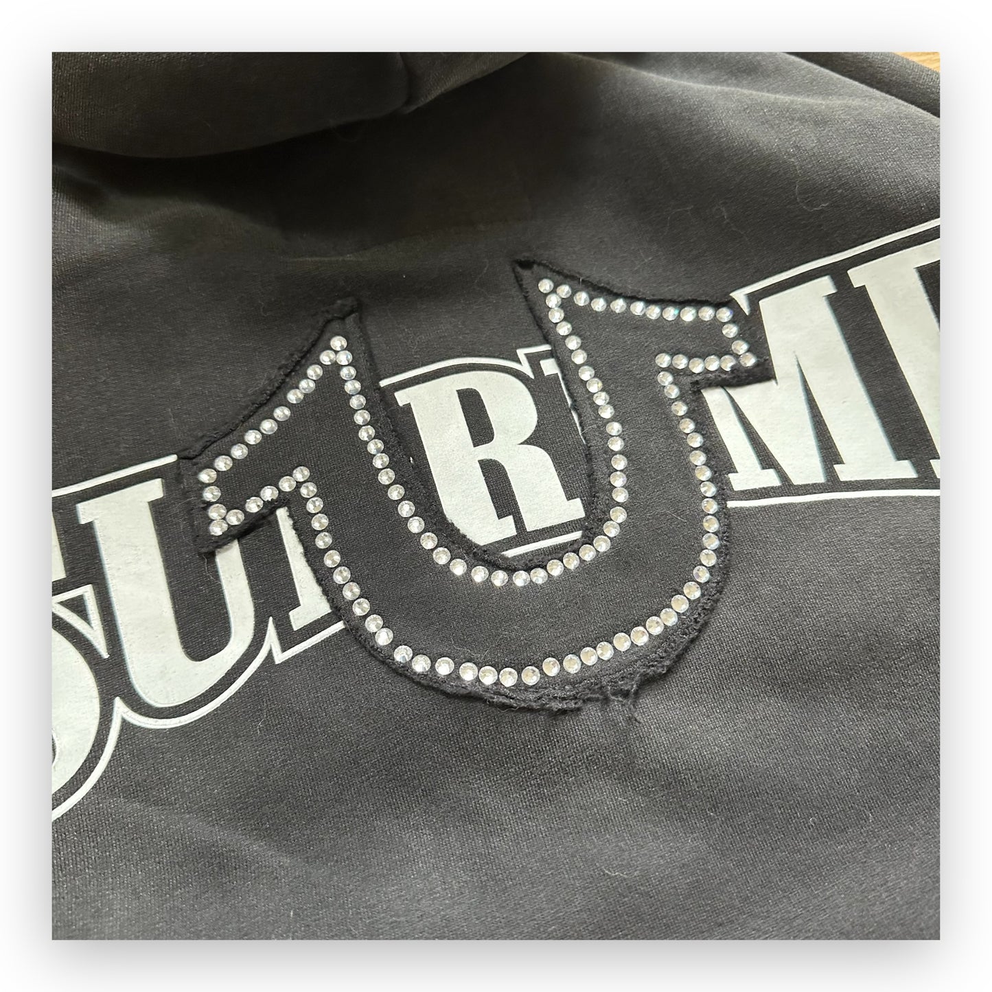Sweatshirt Hoodie Zip Supreme True Religion Black FW22 (L)