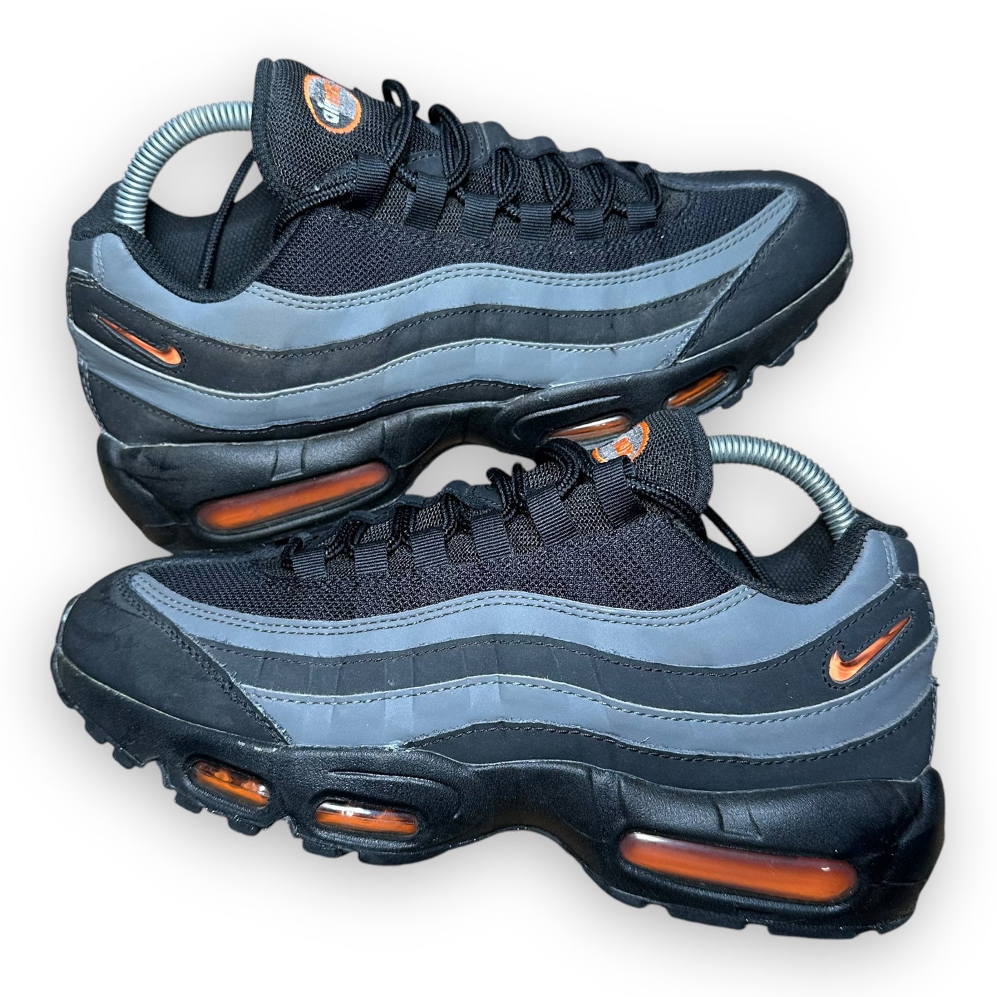 EU42 - US8.5 - UK7.5 • Air Max 95 Black Grey Orange