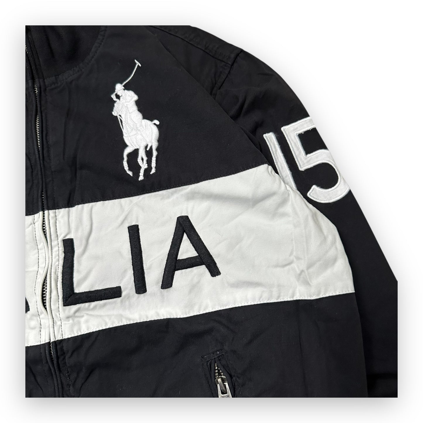 Jacket Ralph Lauren Flag Italia Black vintage (M)