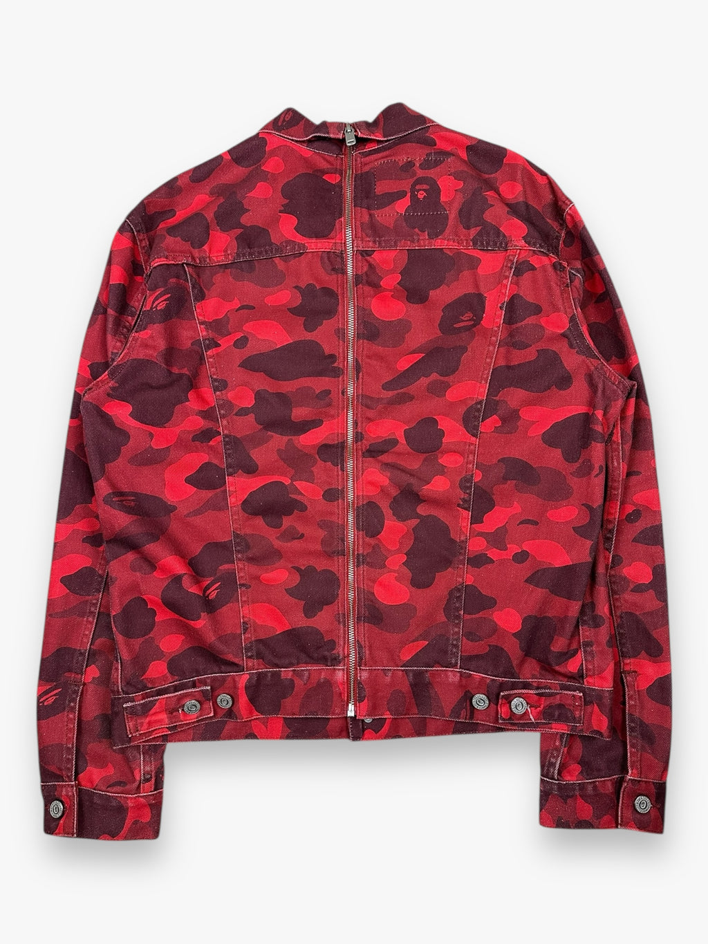 BAPE Levi’s Zip Denim Jacket Red Camo SS21
