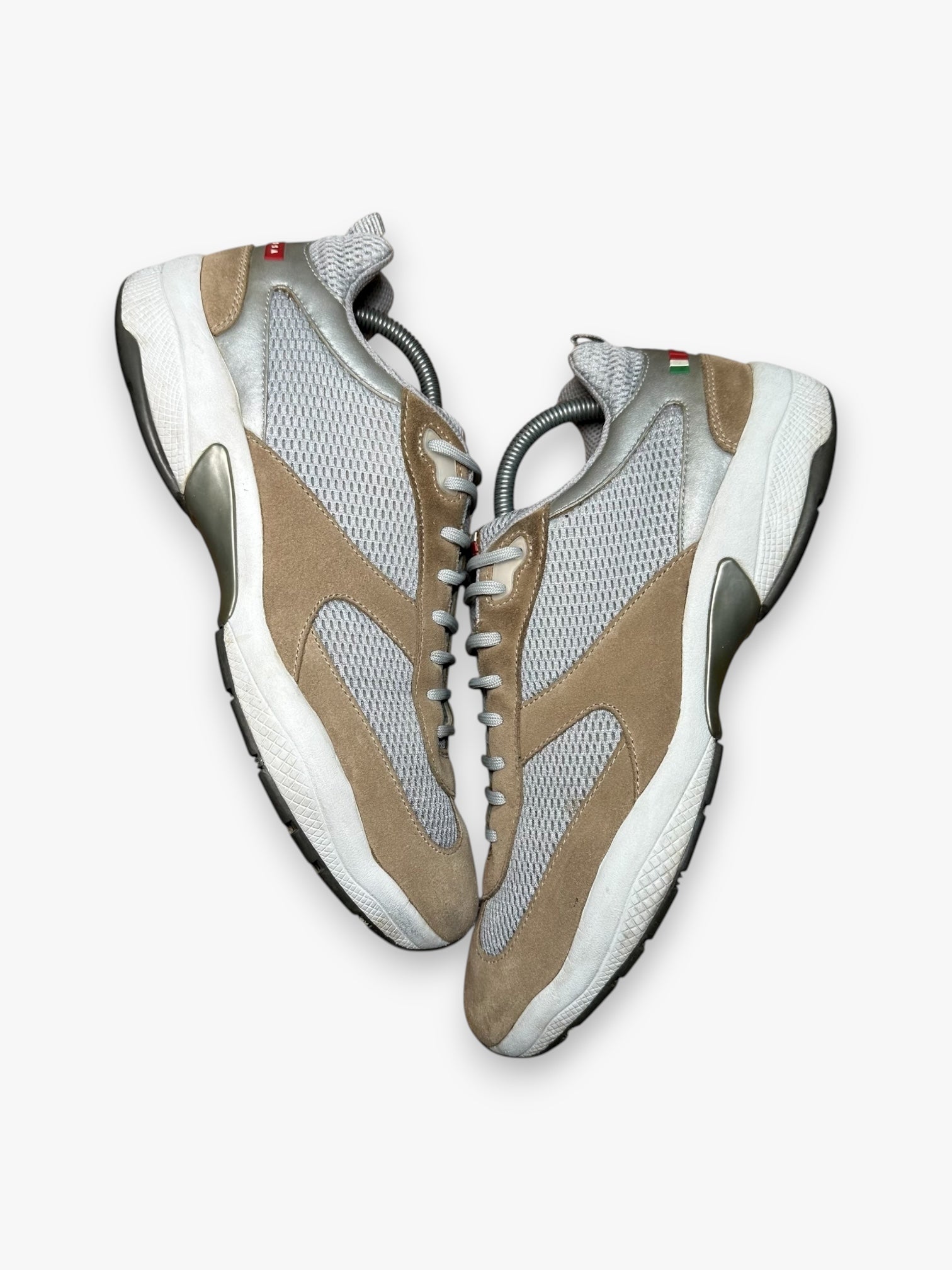 Prada Luna Rossa White Brown vintage