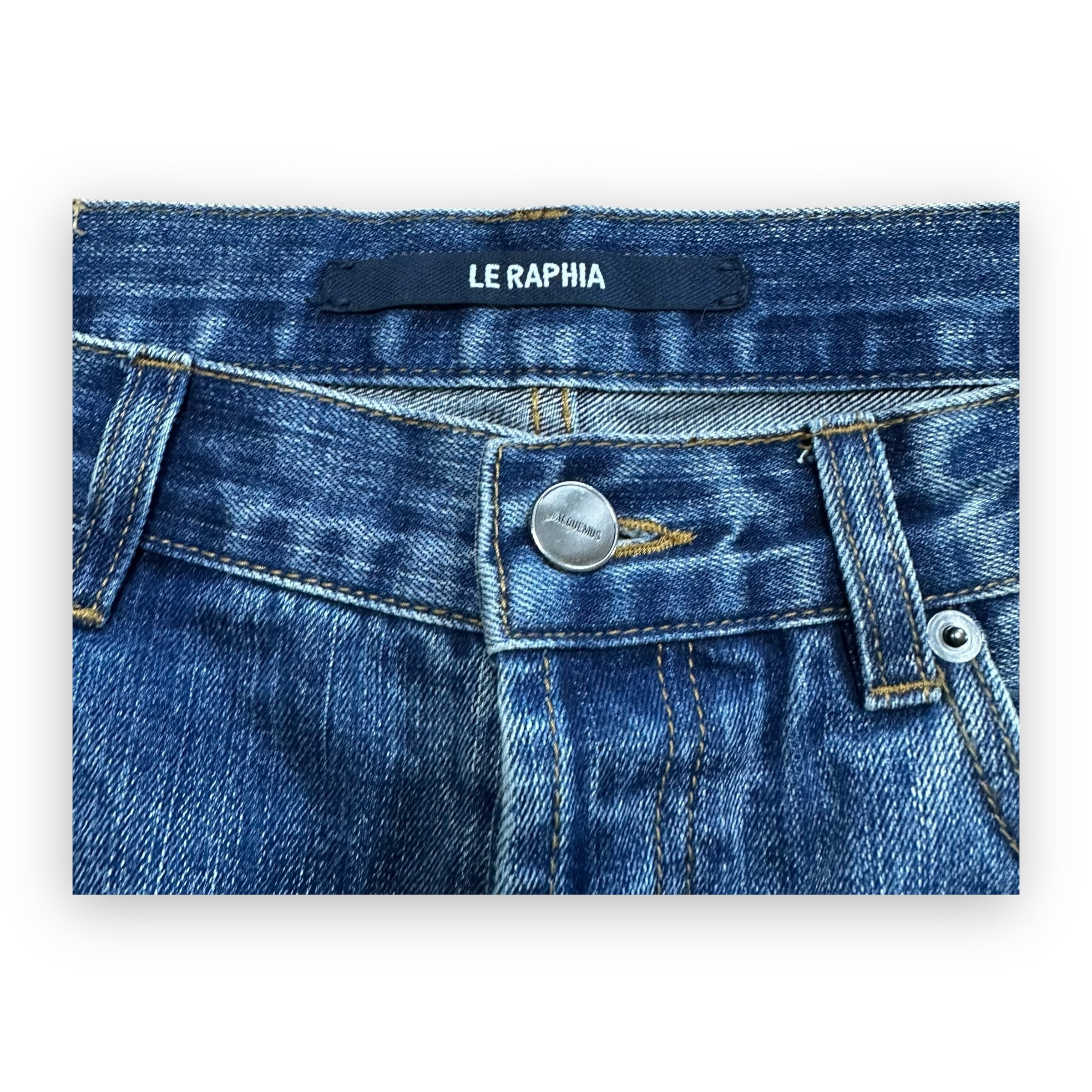 Jeans Jacquemus « Le Raphia » Destressed Ropes