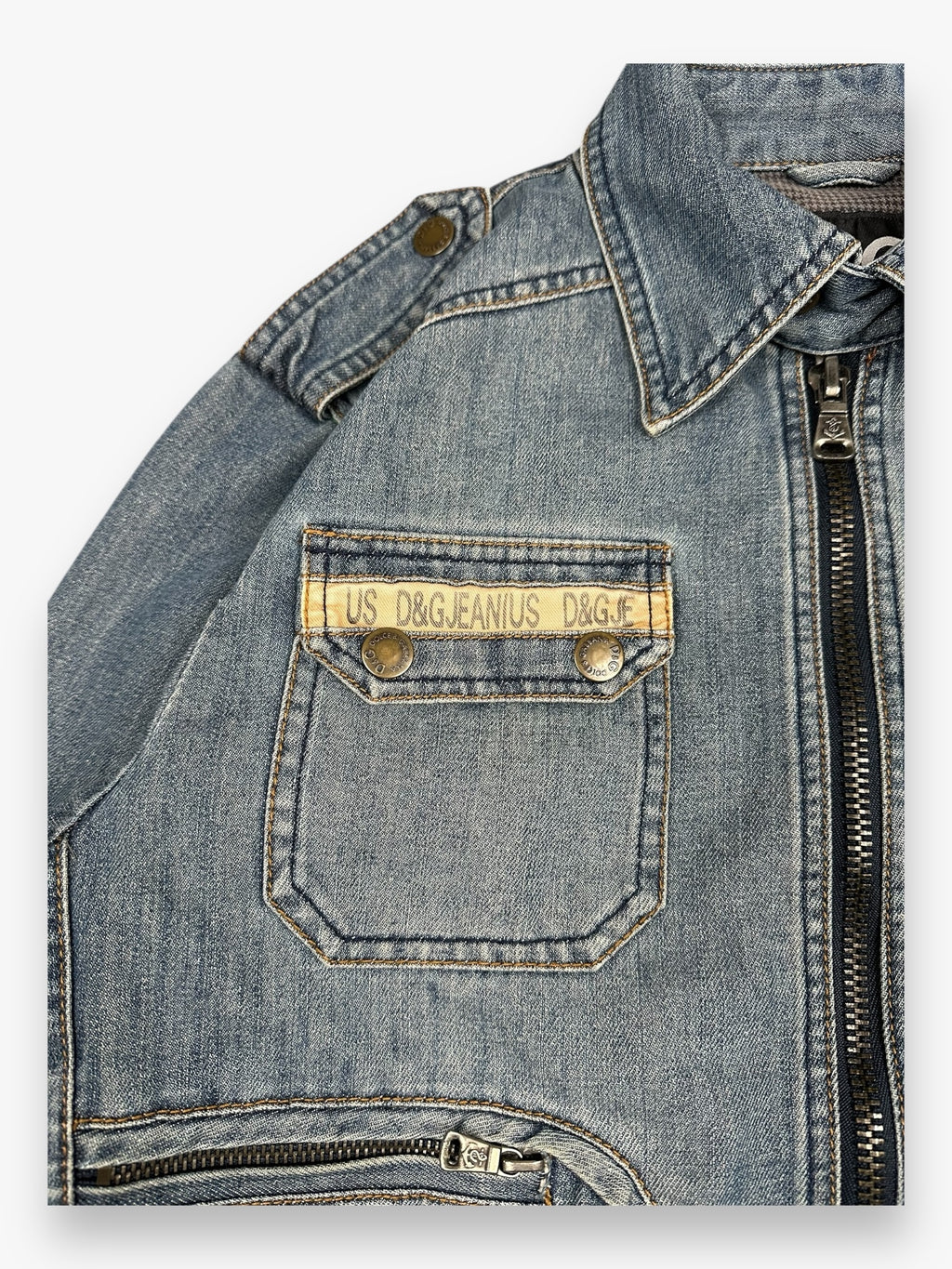 Jacket Denim Dolce & Gabbana Marine Light Blue