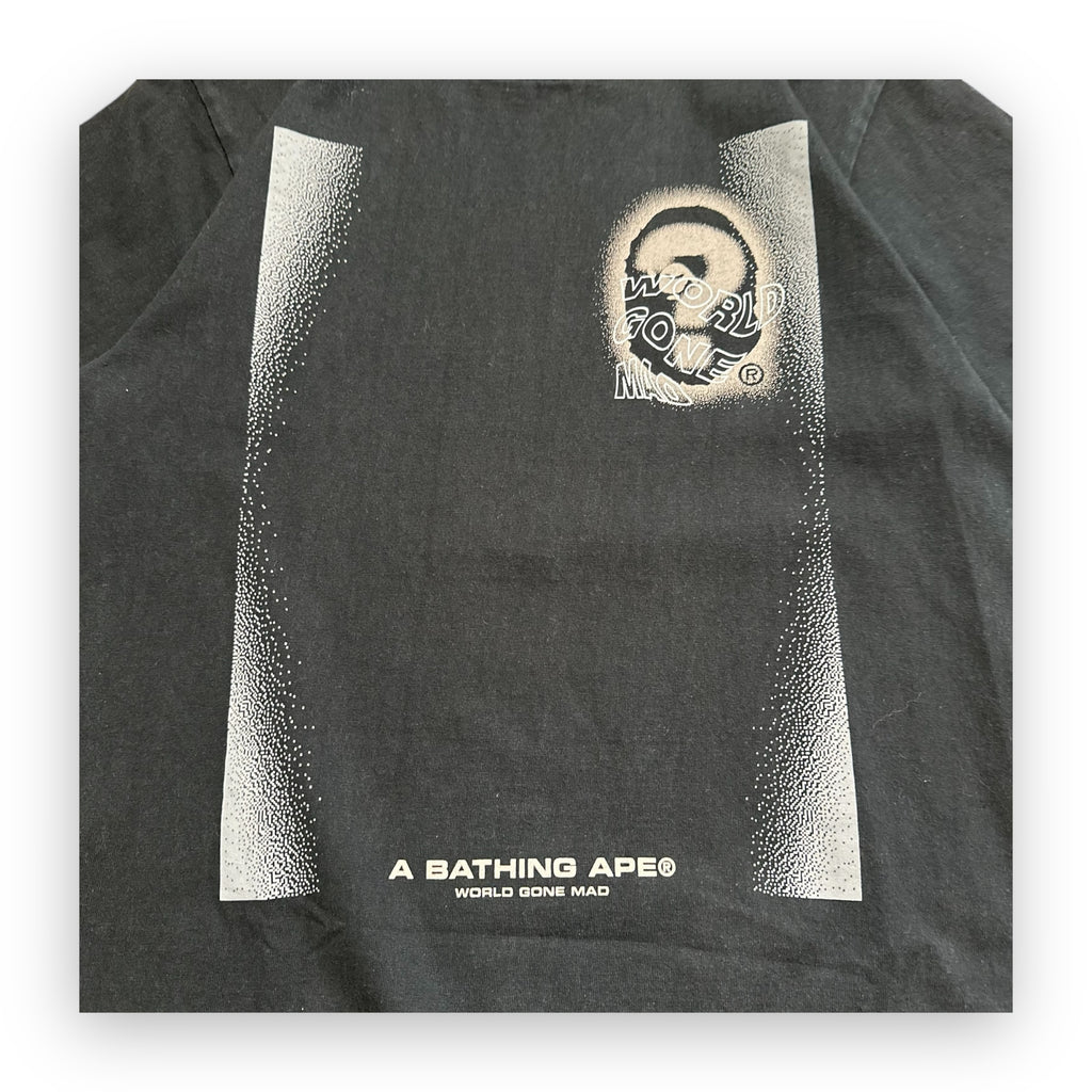 Tee BAPE World Gone Mad Black